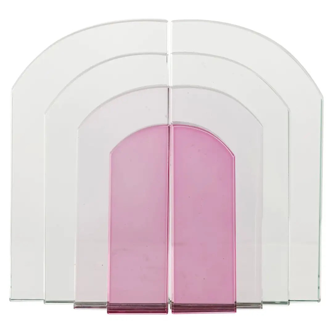 ALISSIA Bookend Pink Glass