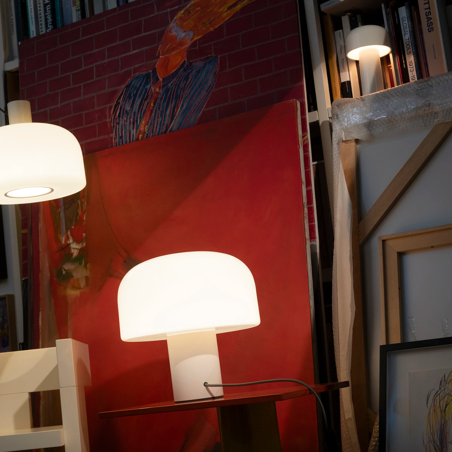 Hanglamp BELLHOP GLASS wit