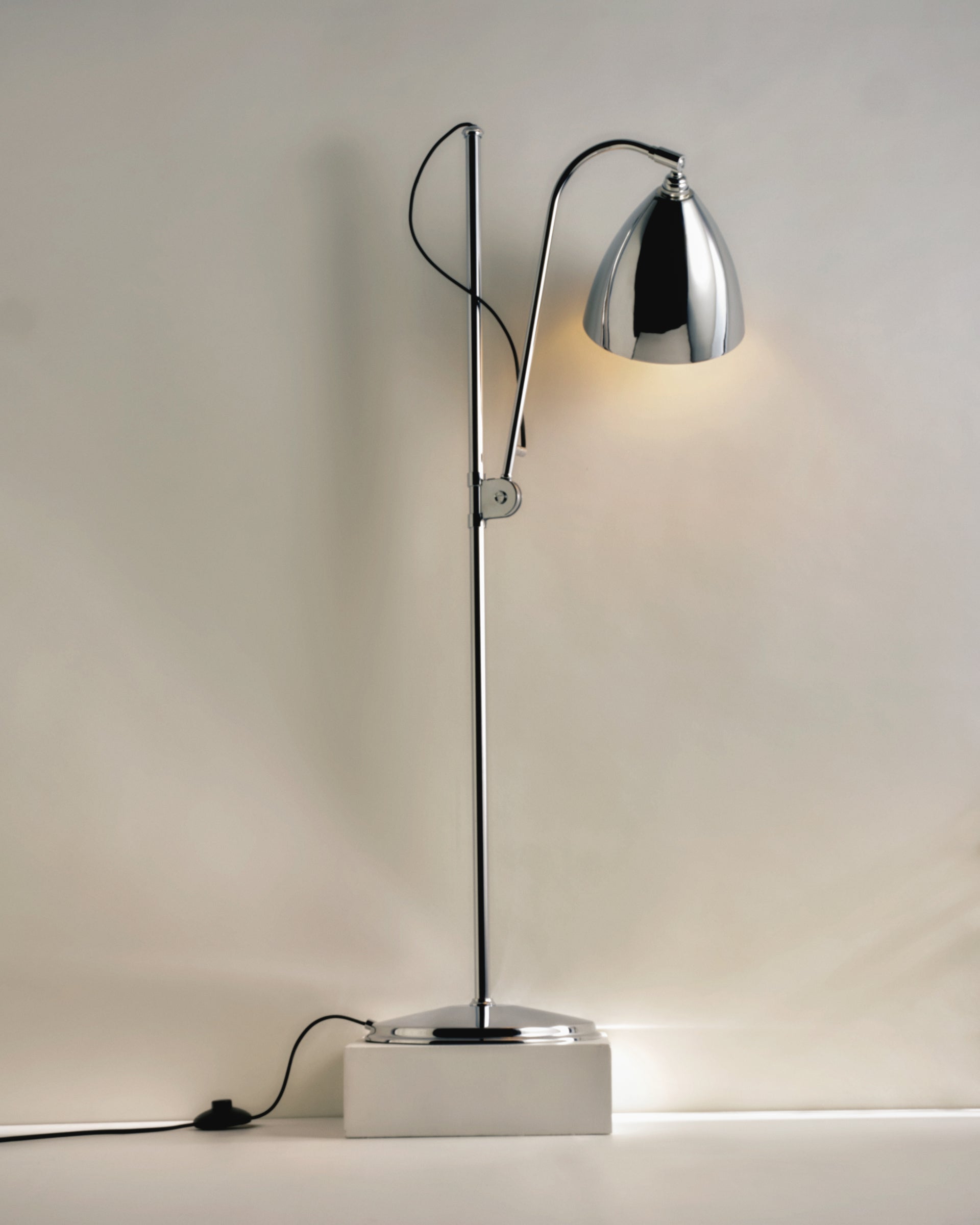 Vloerlamp BESTLITE BL3 zwart met witte kap
