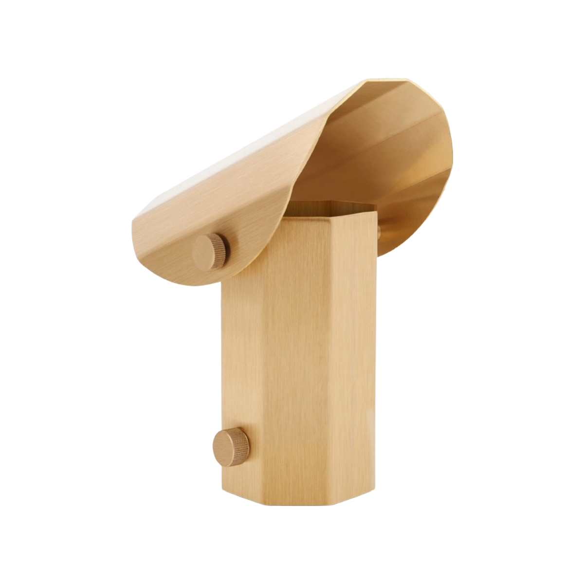 Tragbare Lampe APOLIN gebürstetes Messing