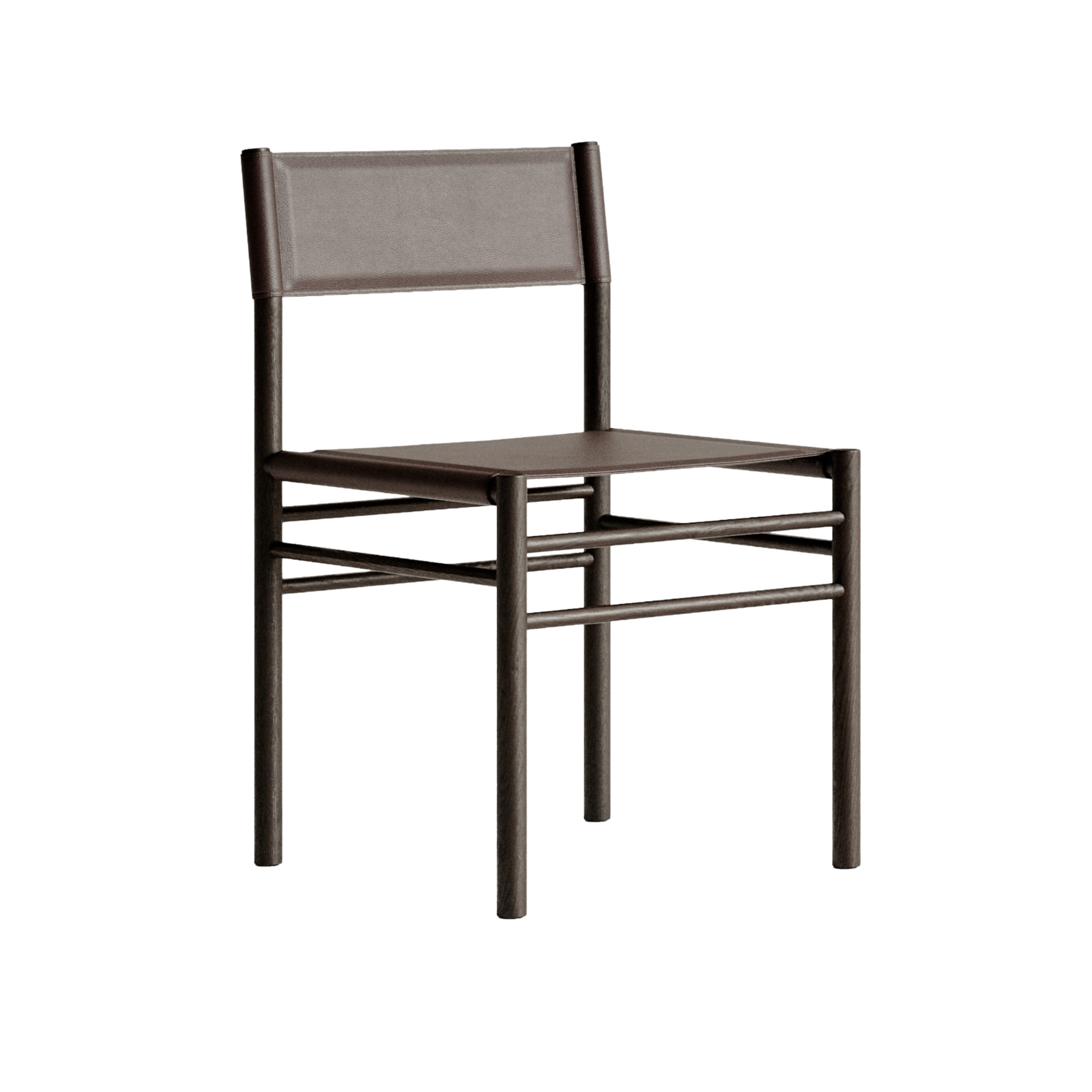 Stoel FERRA eik en leer