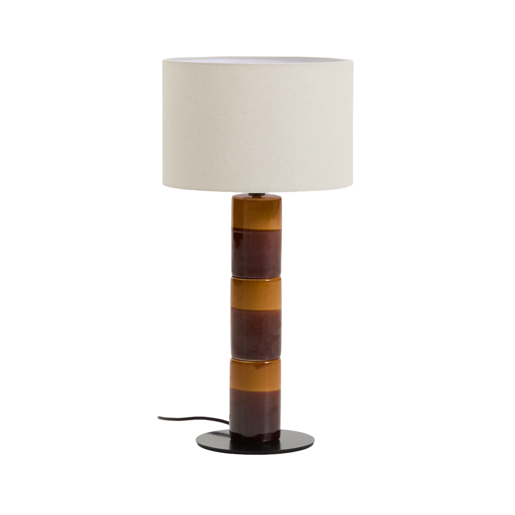MAVRAN table lamp brown with mustard