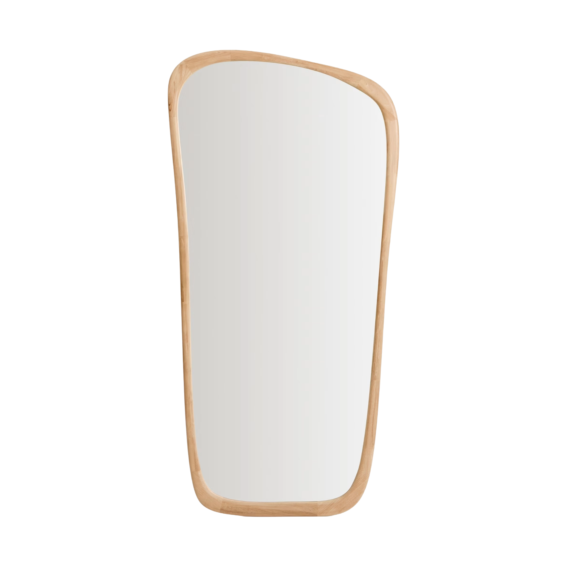 Länglicher Spiegel ALURA Teakholz