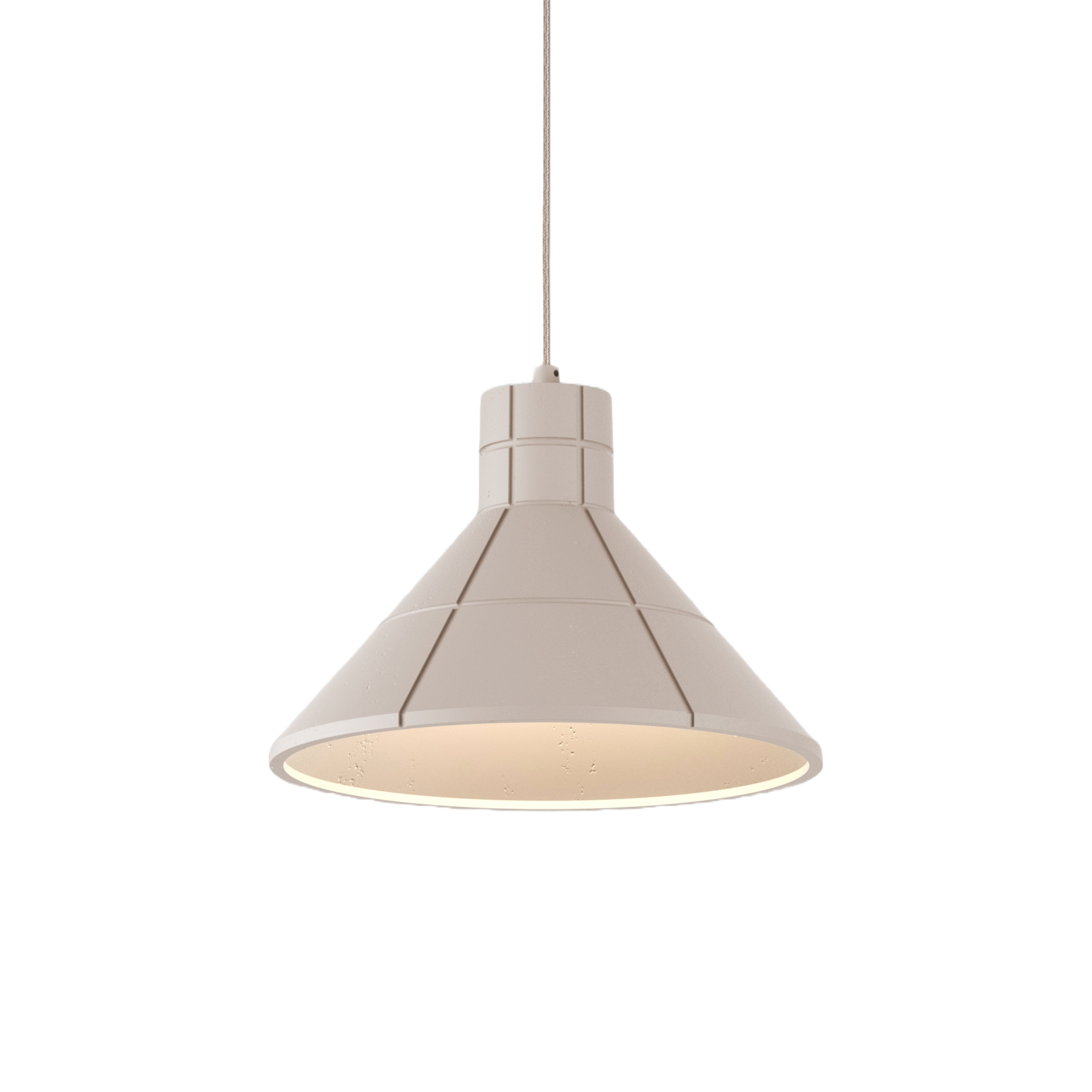 FLARED COST pendant lamp synthetic gypsum