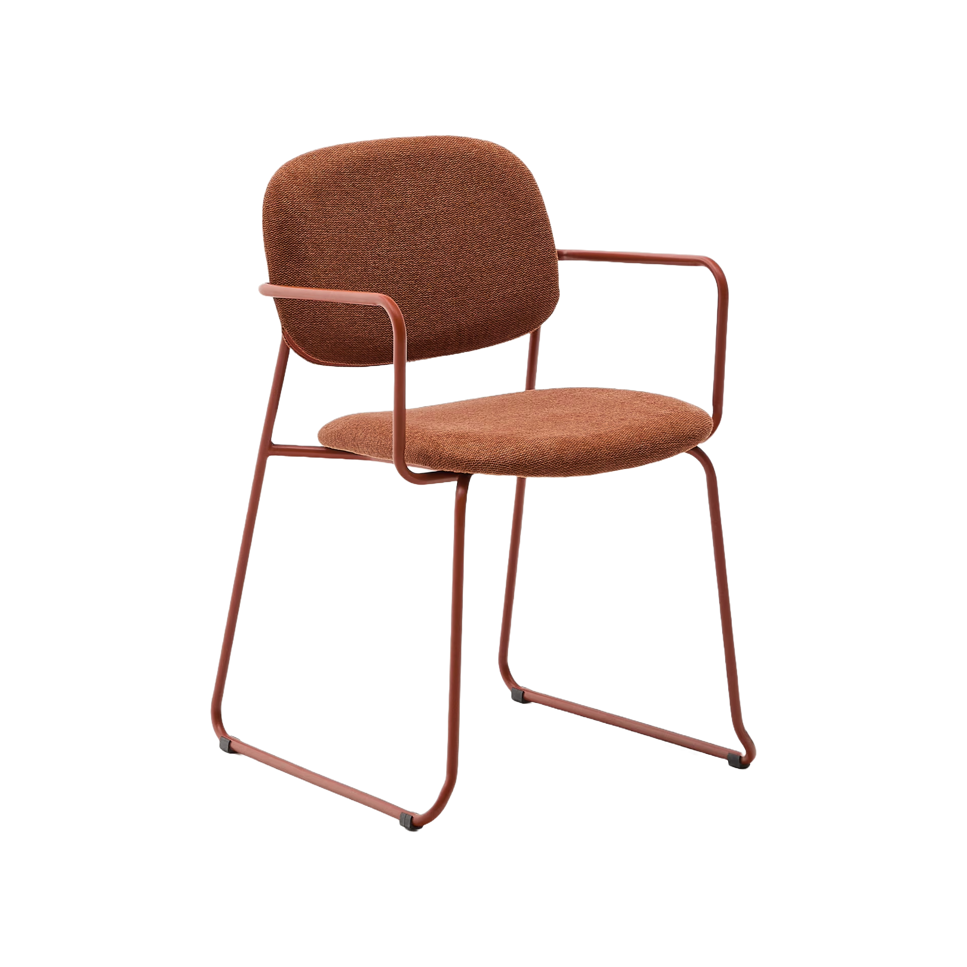 Stoel met armleuningen MELI terracotta