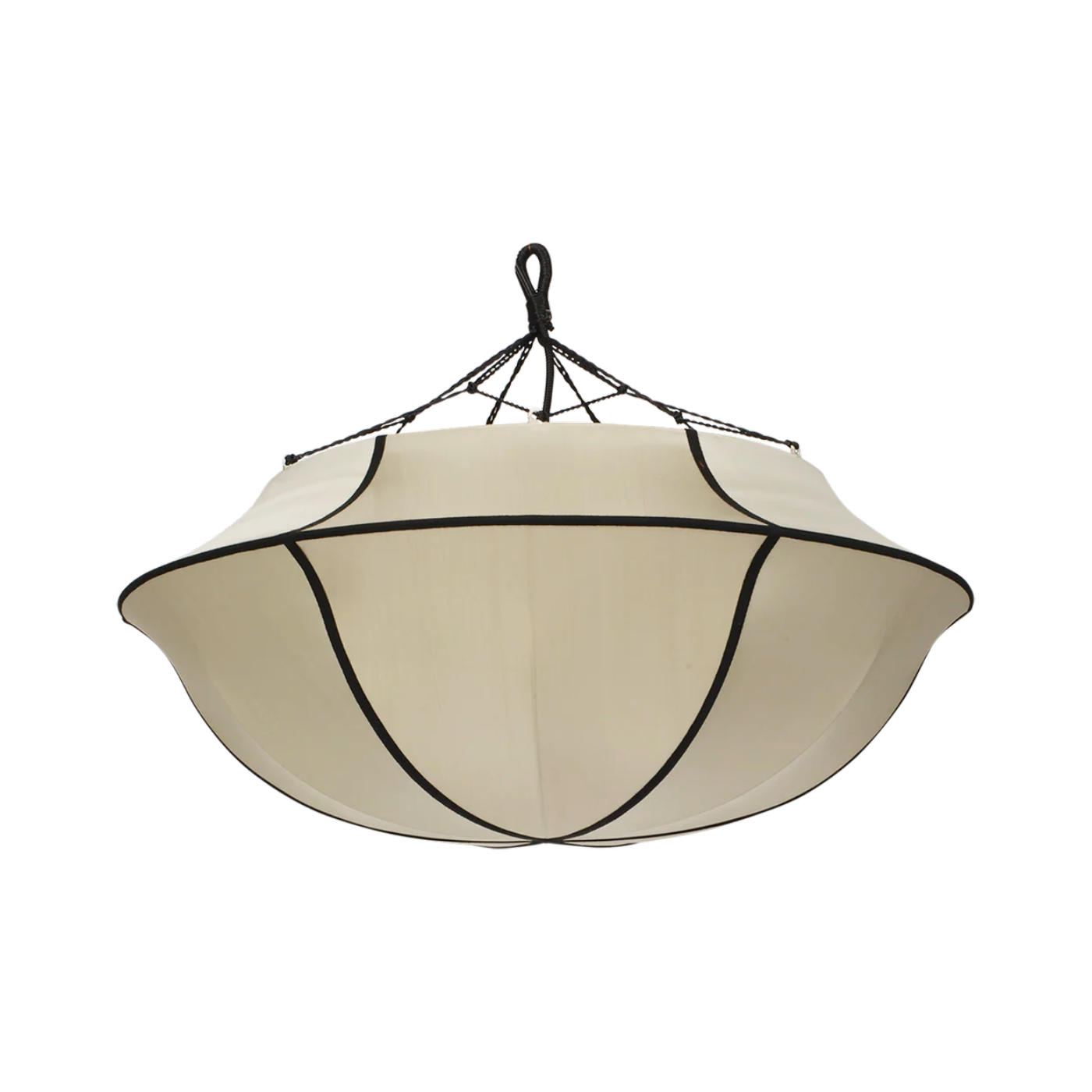 Beige UMBRELLA lampshade with black