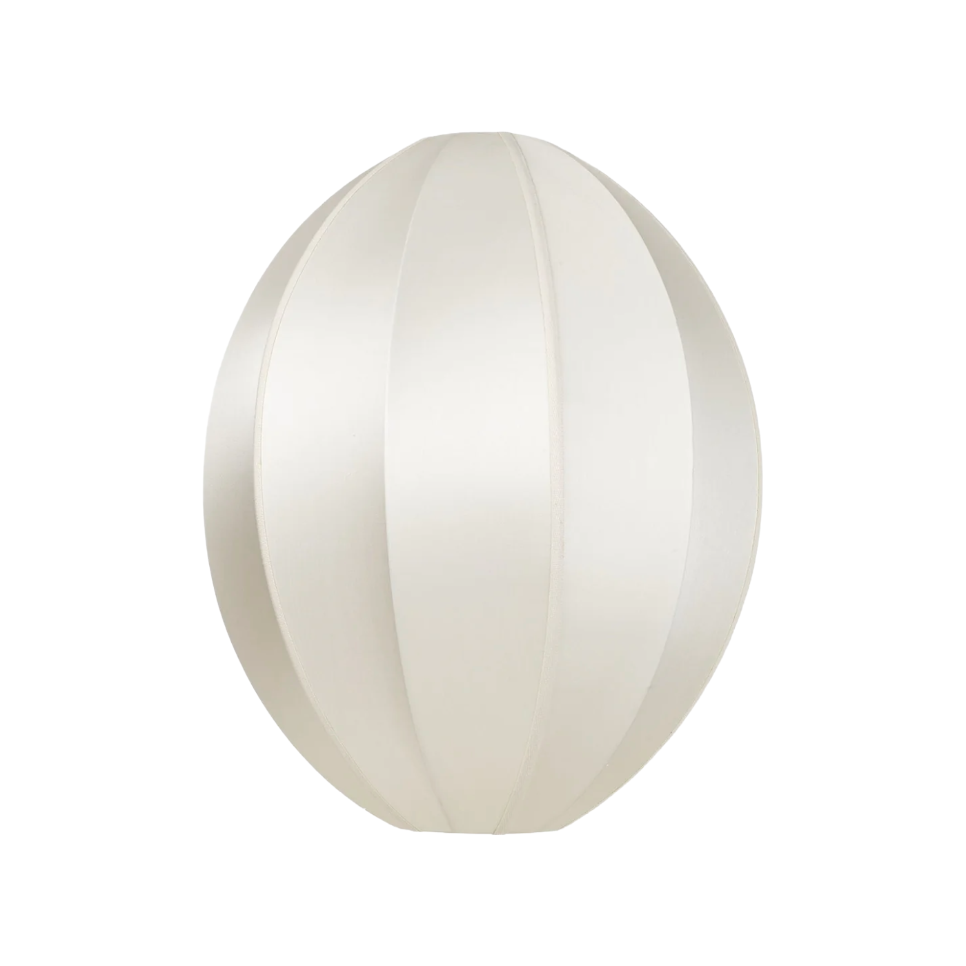 Oval lampshade broken white