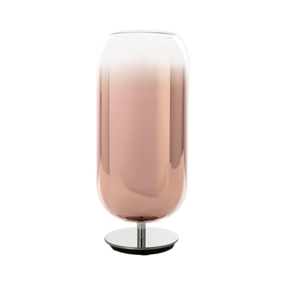 Tafellamp GOPLE koper met zilveren voet