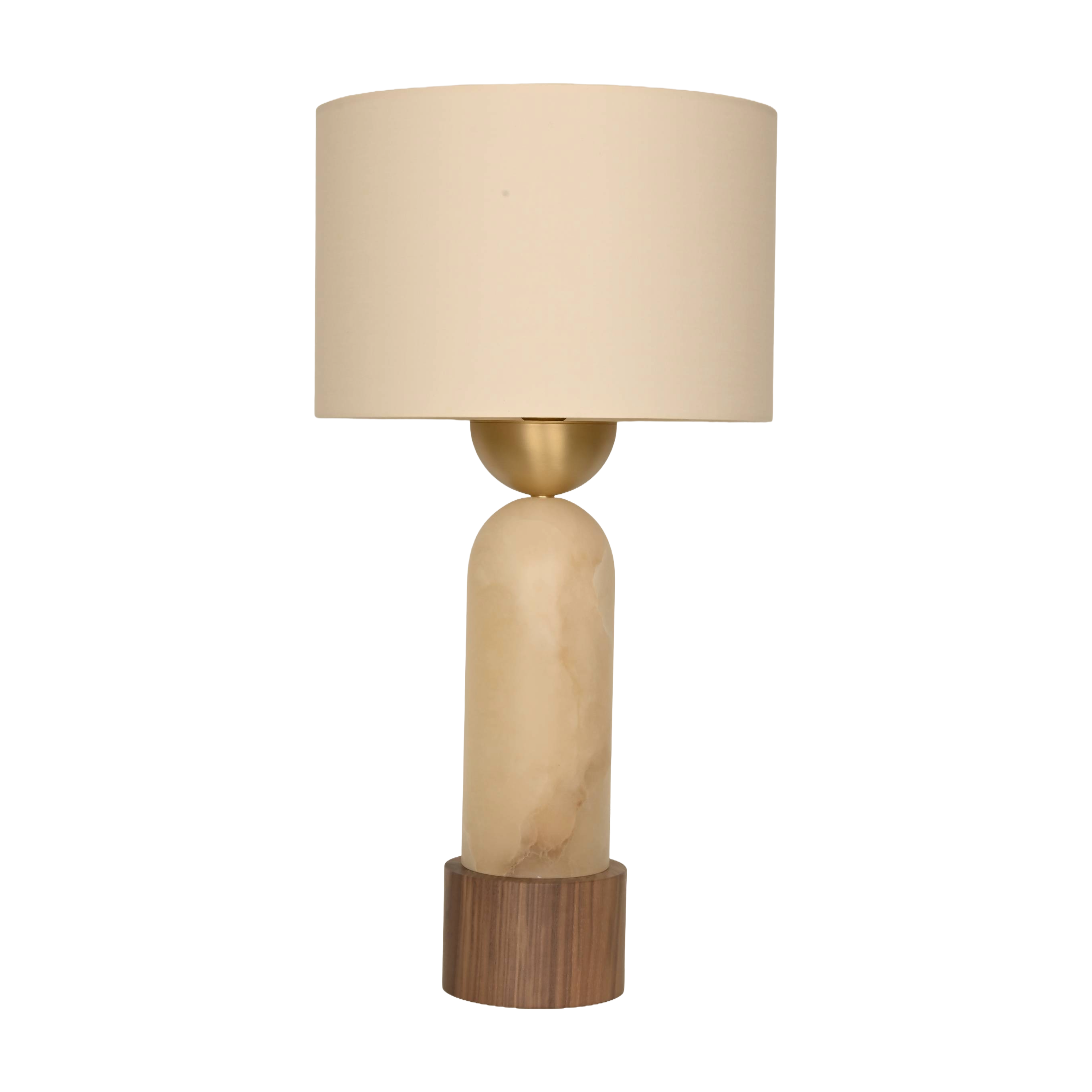 Tischlampe PEONA KELO weißer Alabaster