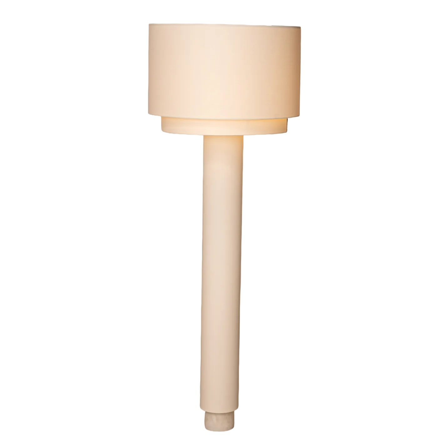 Vloerlamp KOLUMNO wit alabaster