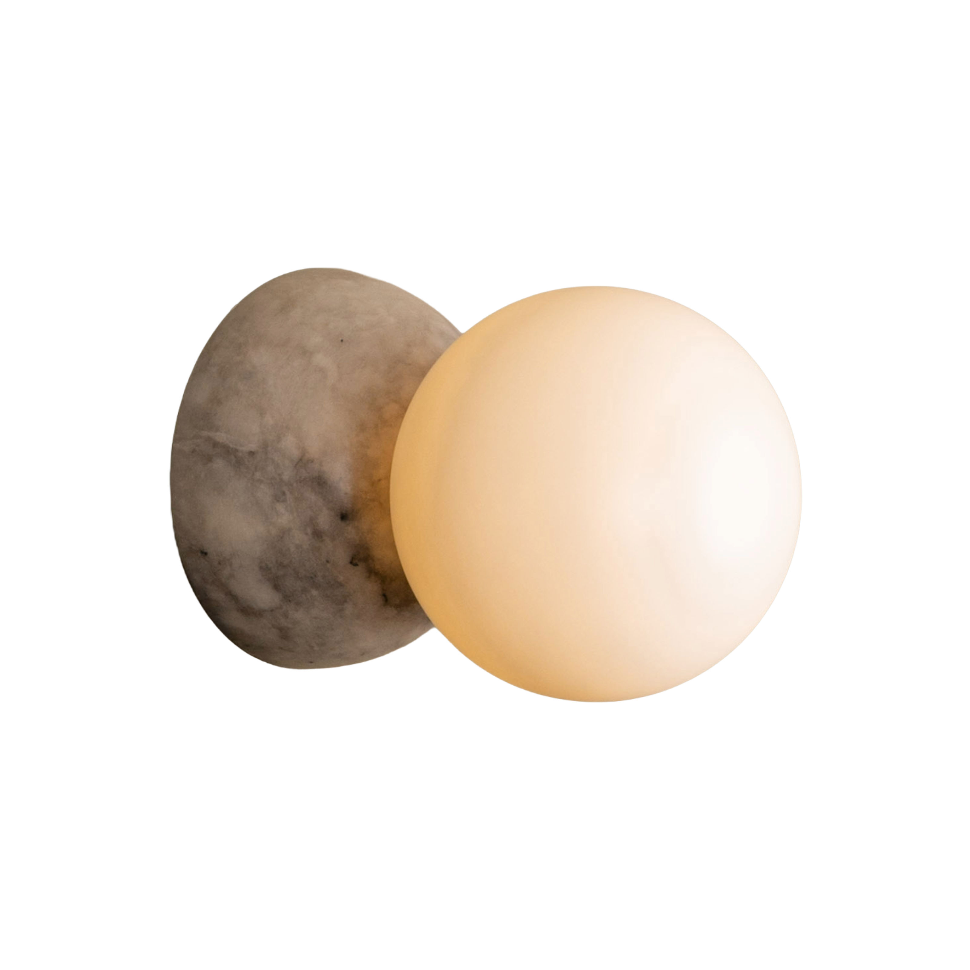 Wandleuchte EKLIPSO dunkelbeige Alabaster