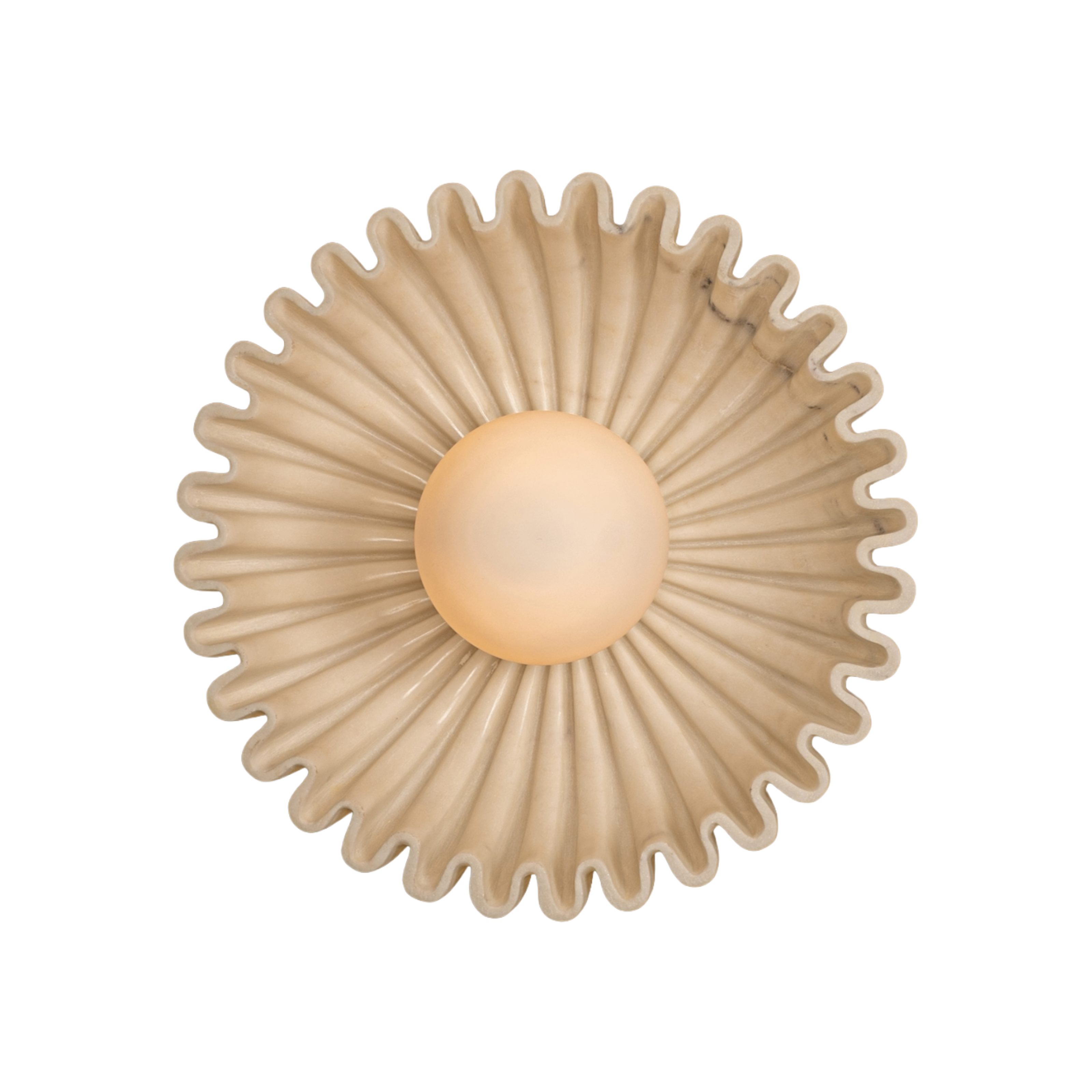 Wandlamp OSTRO wit marmer