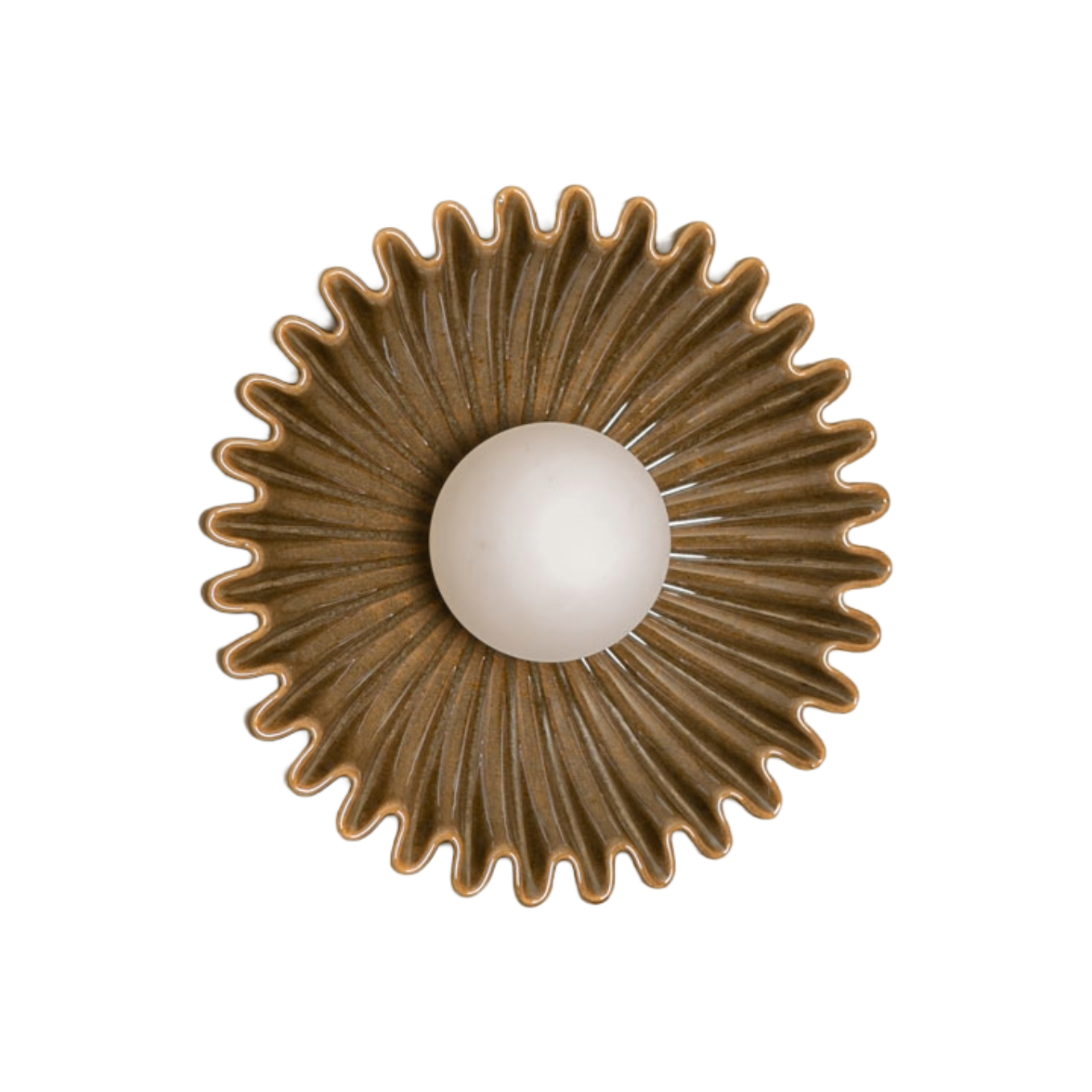 Wandlampe aus Keramik OSTRO grün