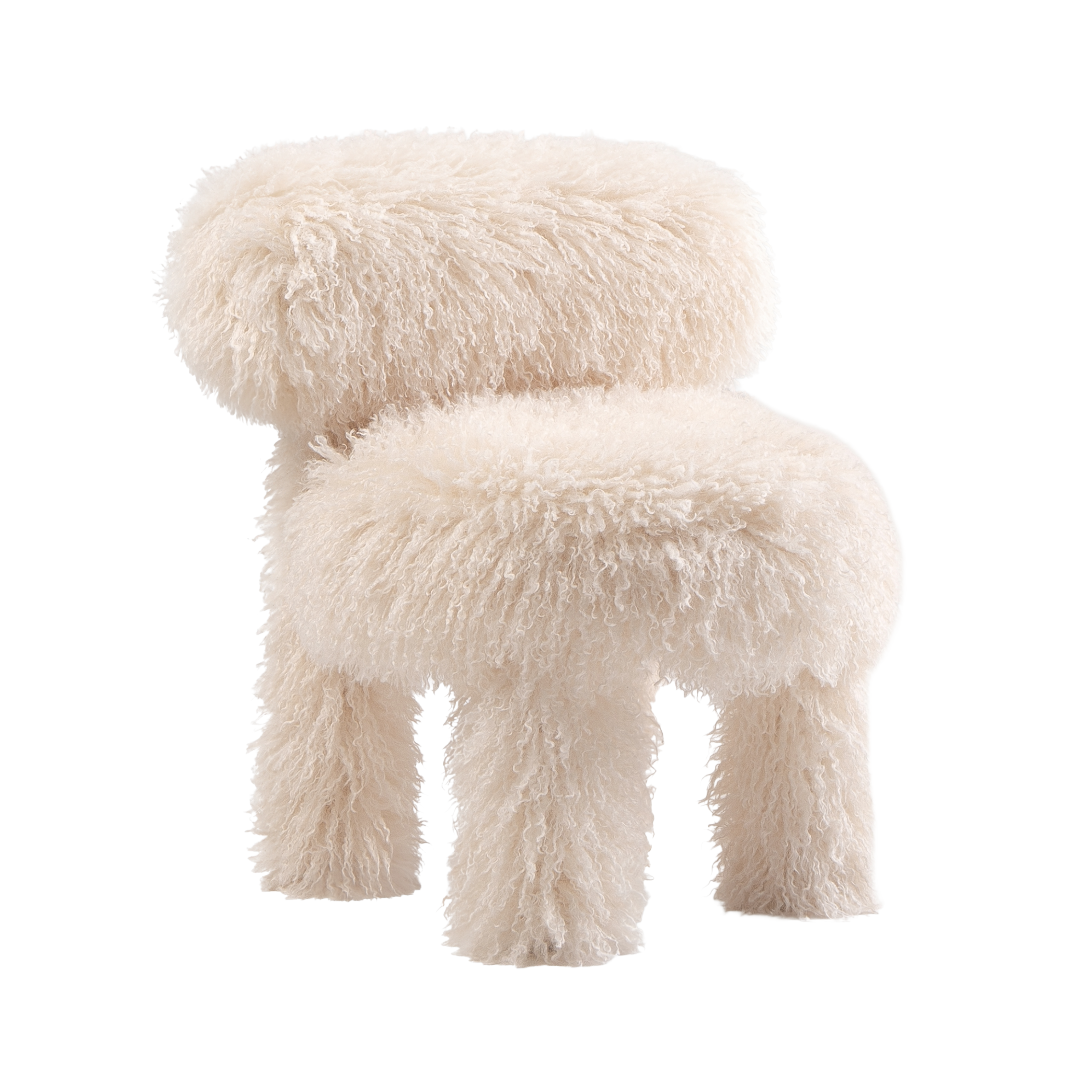 Krzesło dziecięce BABY GROPIUS CS1 - FLUFFY EDITION sztuczne futerko – Noom