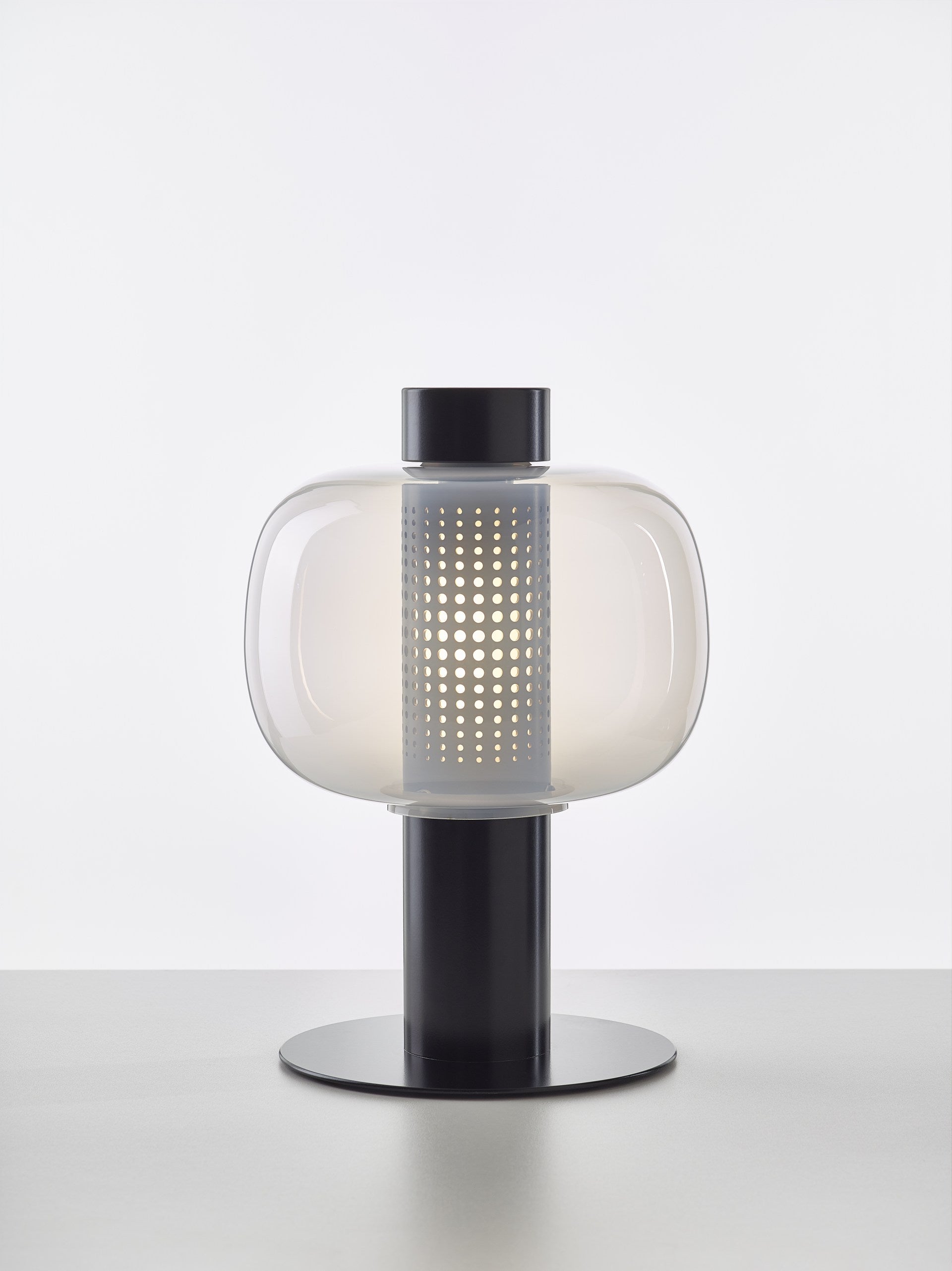 Outdoor floor lamp BONBORI blown glass