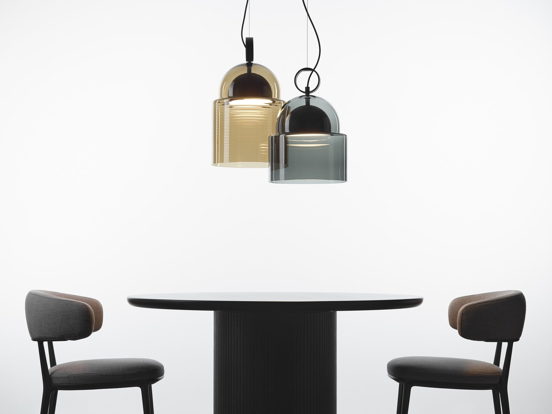 Hanglamp DOME geblazen glas
