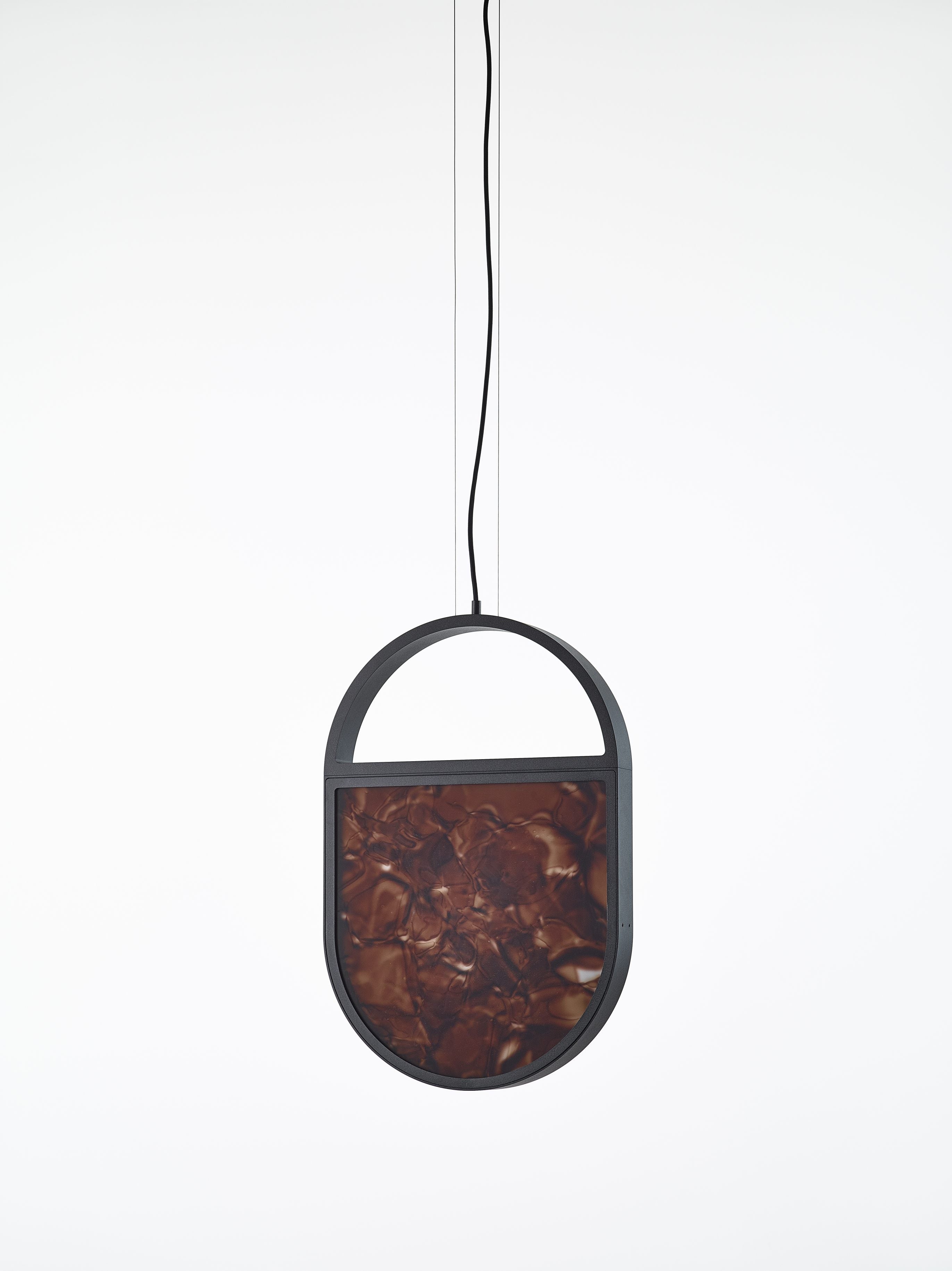 Hanglamp GEOMETRISCHE OVAAL 1/3 glas glanzend Brokisglass