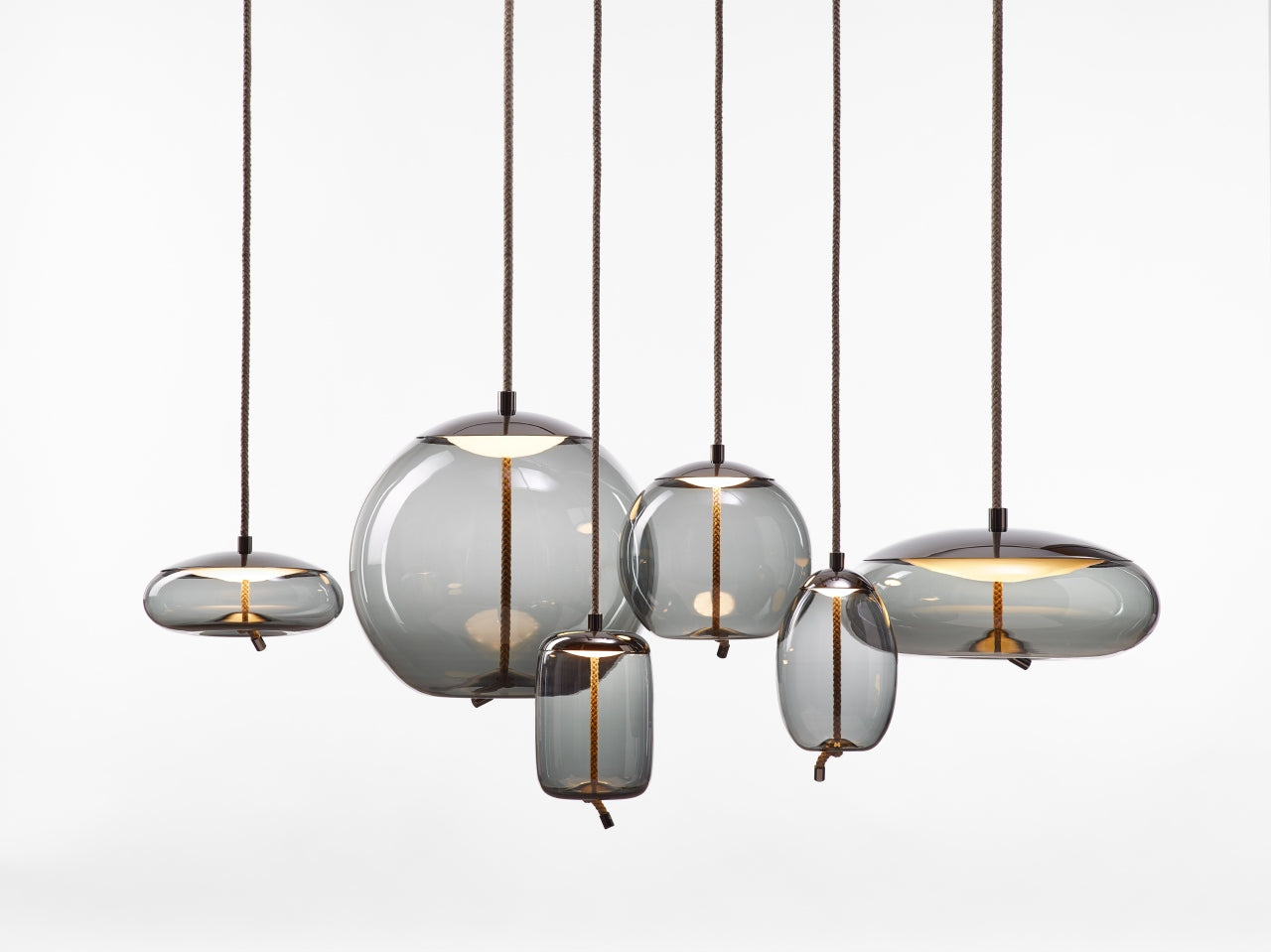 Hanglamp KNOT - UOVO glazen