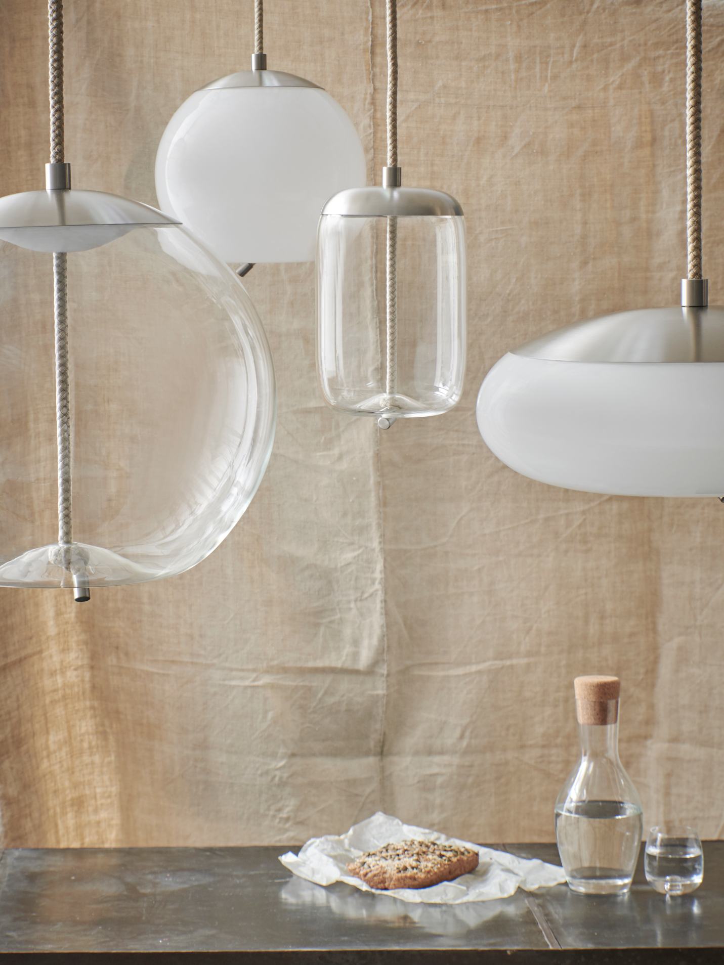 Lampa wisząca KNOT - CILINDRO szklana – szkło