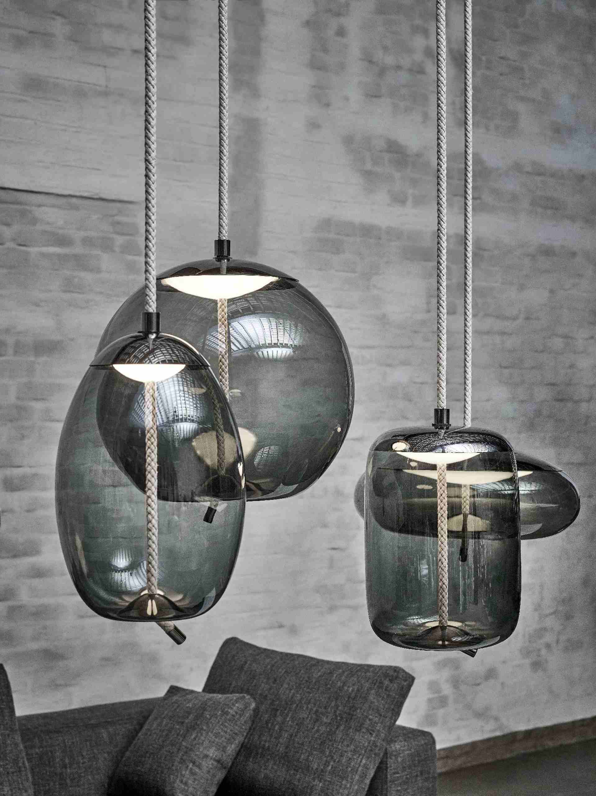 Hanglamp KNOT - UOVO glazen