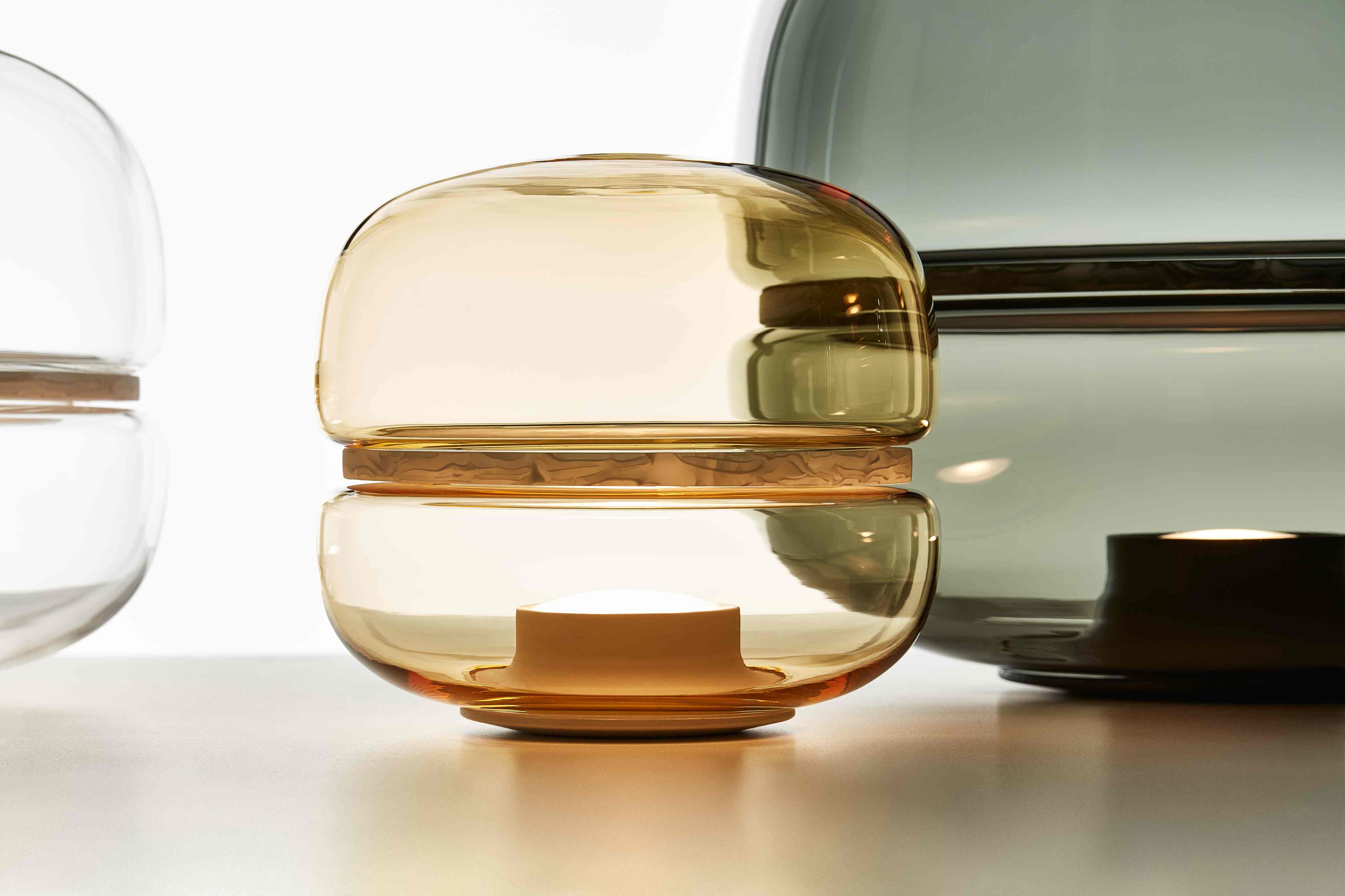 Lampa stołowa MACARON MINI dmuchane szkło z onyksem, marka Brokis