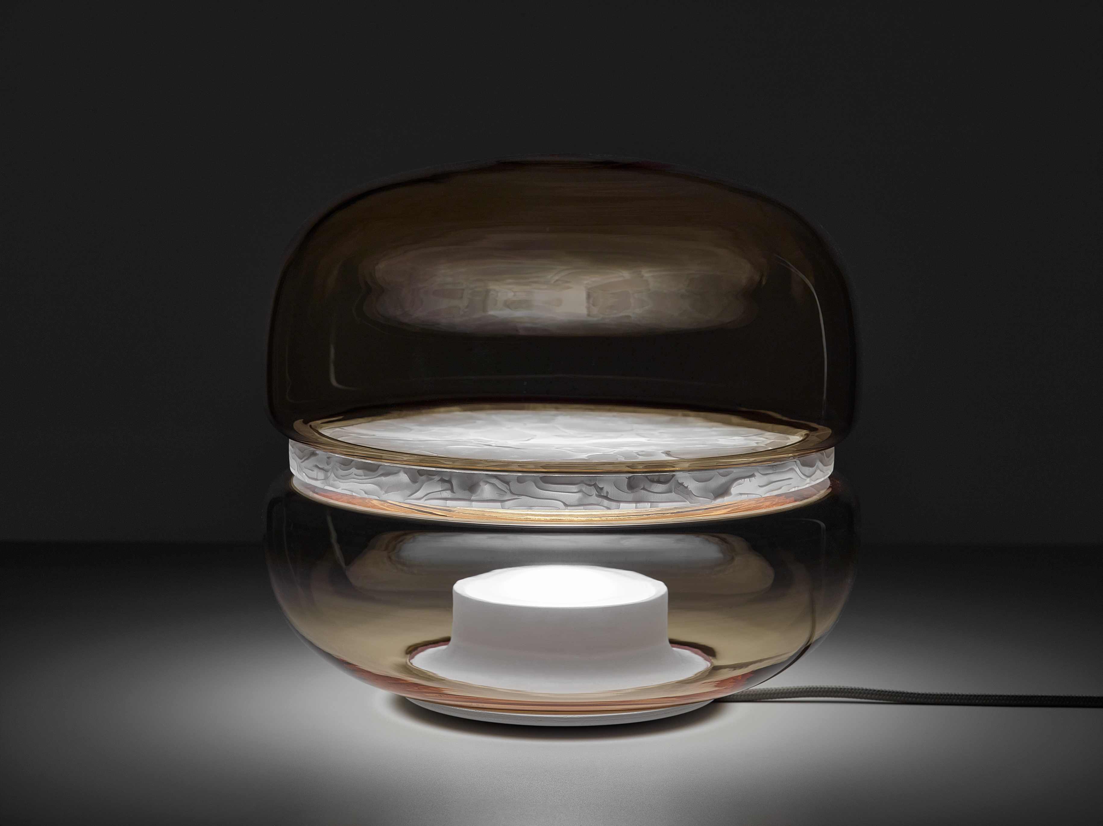 Lampa stołowa MACARON MINI dmuchane szkło z onyksem – Brokis