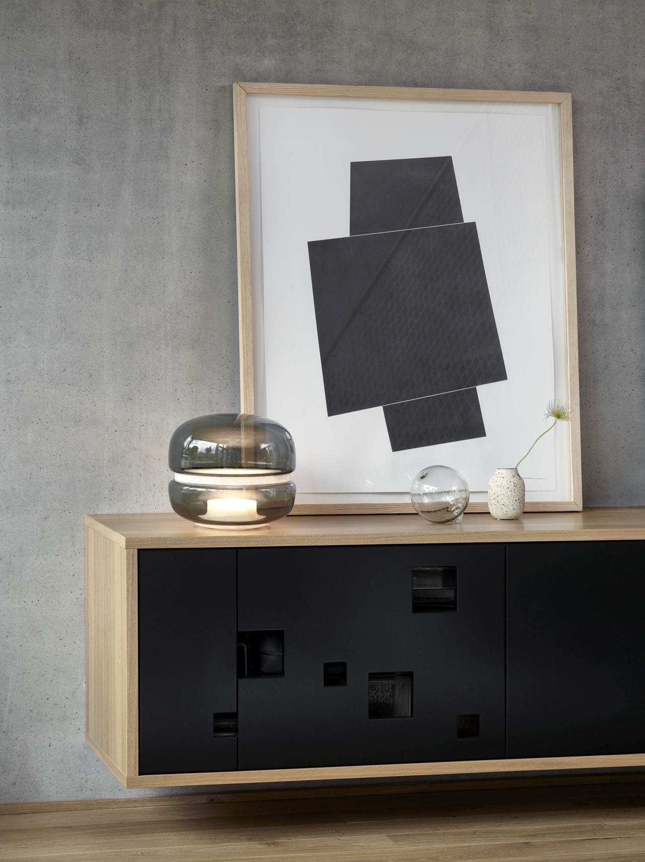 Lampa stołowa MACARON MINI dmuchane szkło z onyksem, marka Brokis