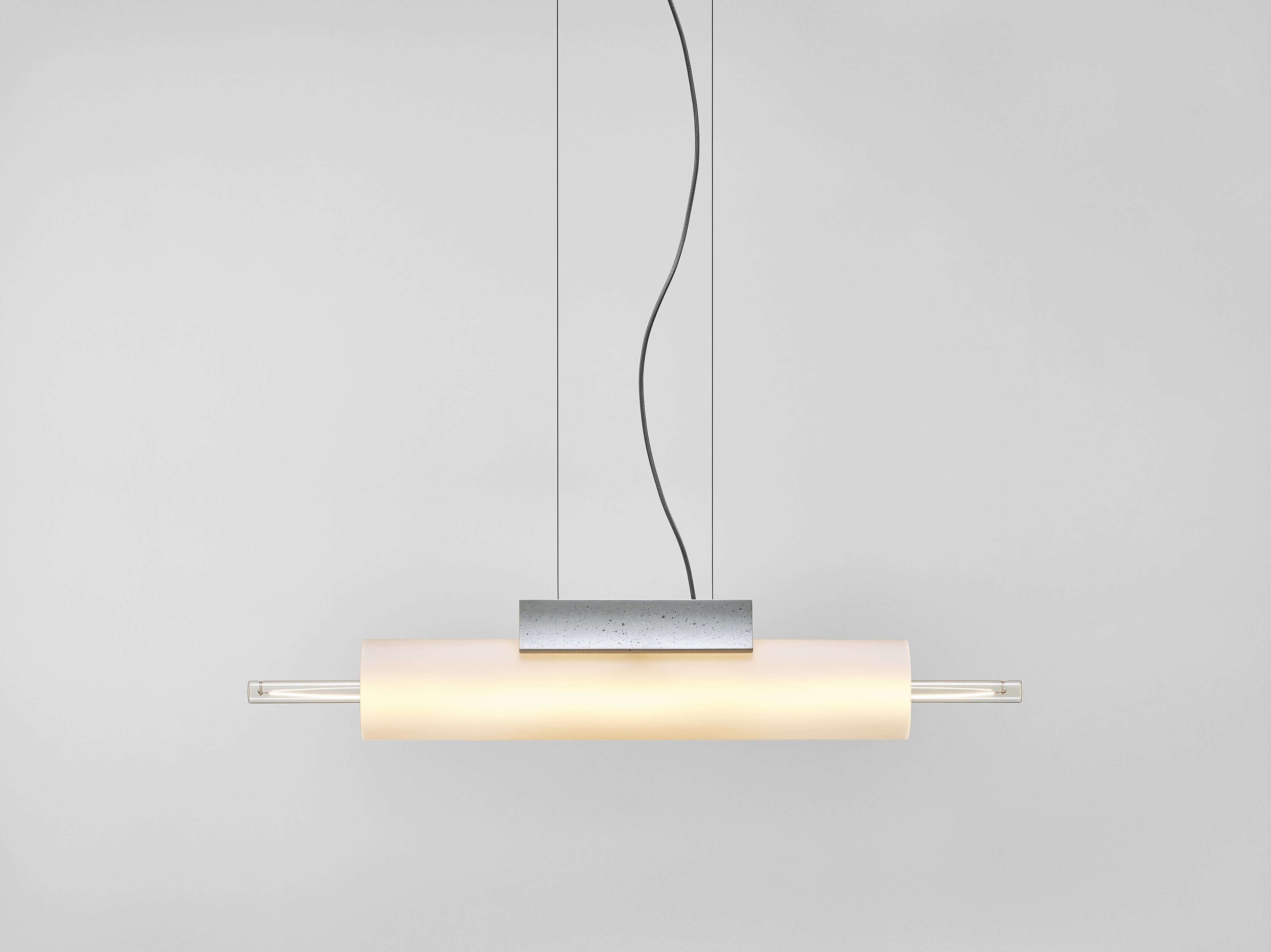 Overlay concrete hanging lamp