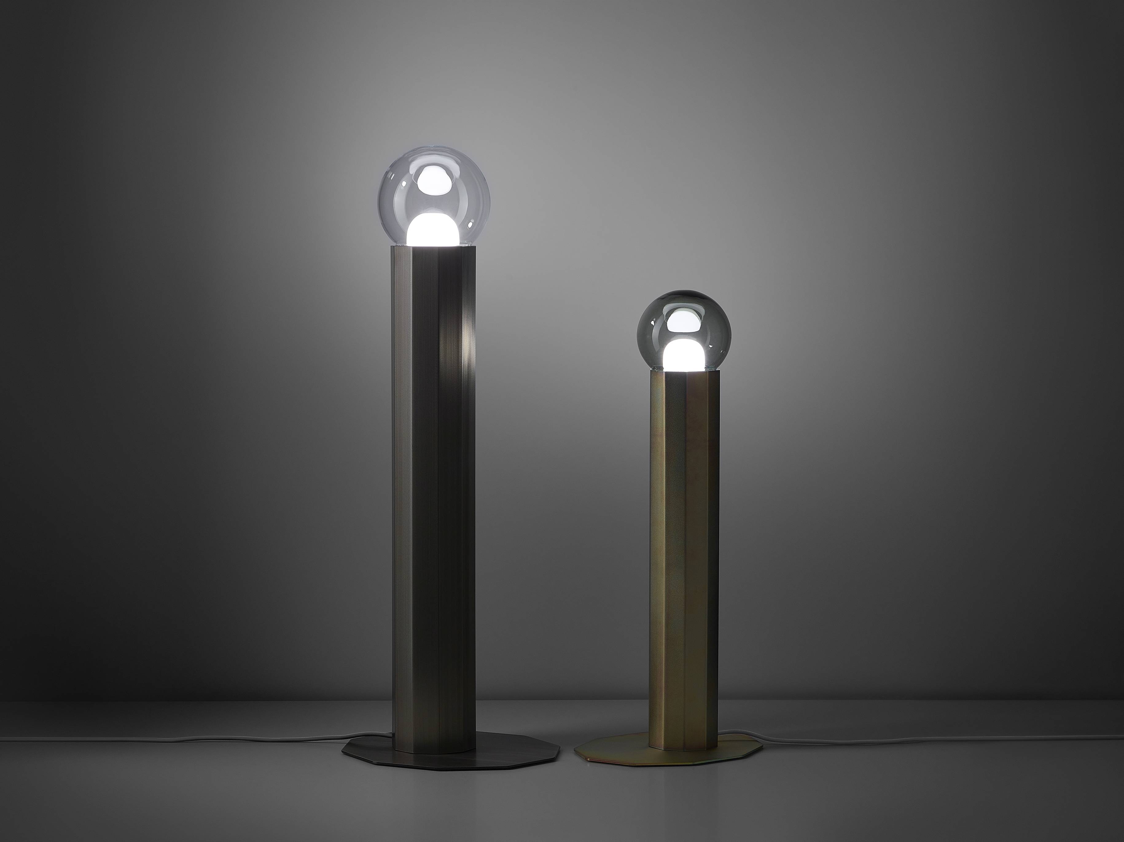 Vloerlamp PRISMA metalen armatuur