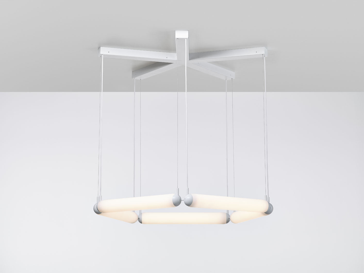 Puro Contour Hanging Lamp - Pentagon Mattglas
