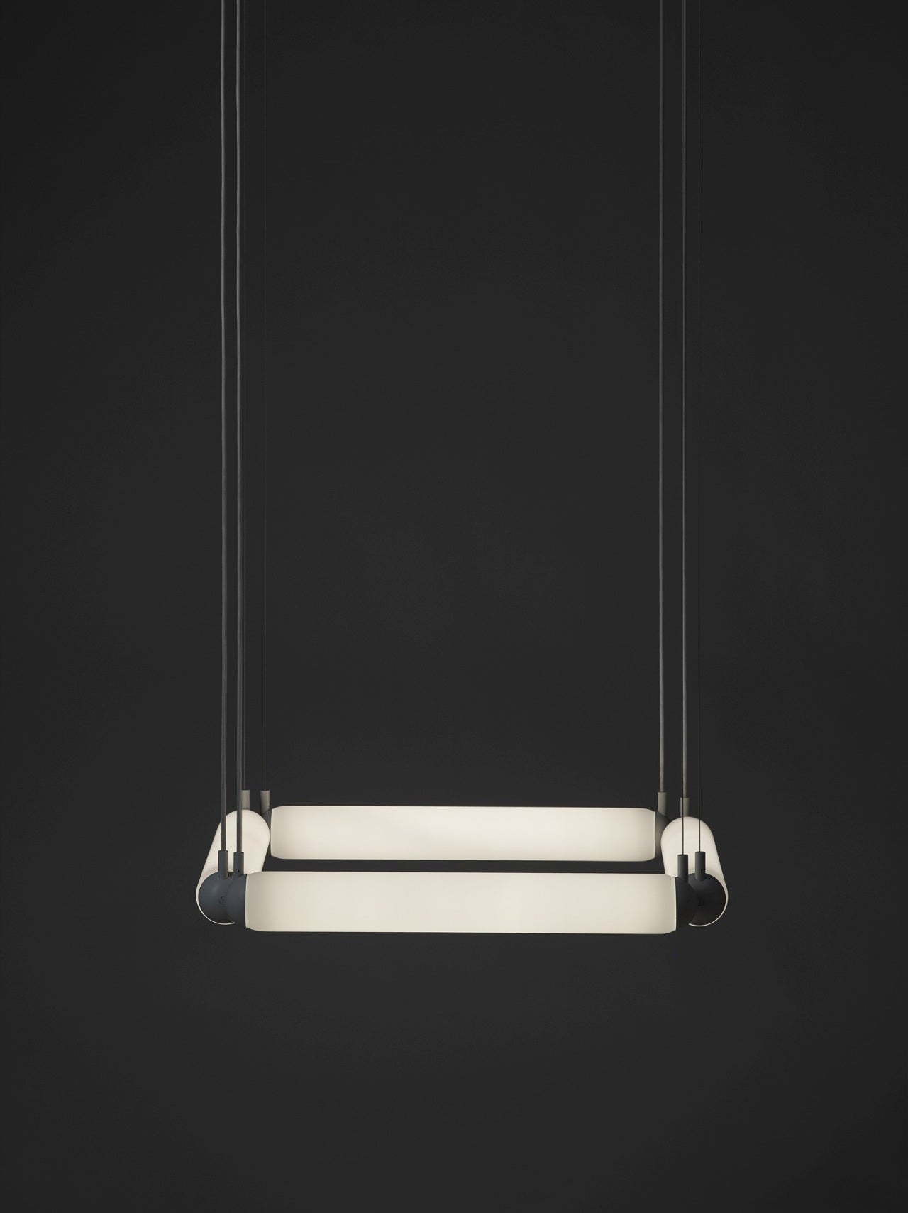 Lampa wisząca PURO CONTOUR - SQUARE szkło matowe – styl minimalistyczny