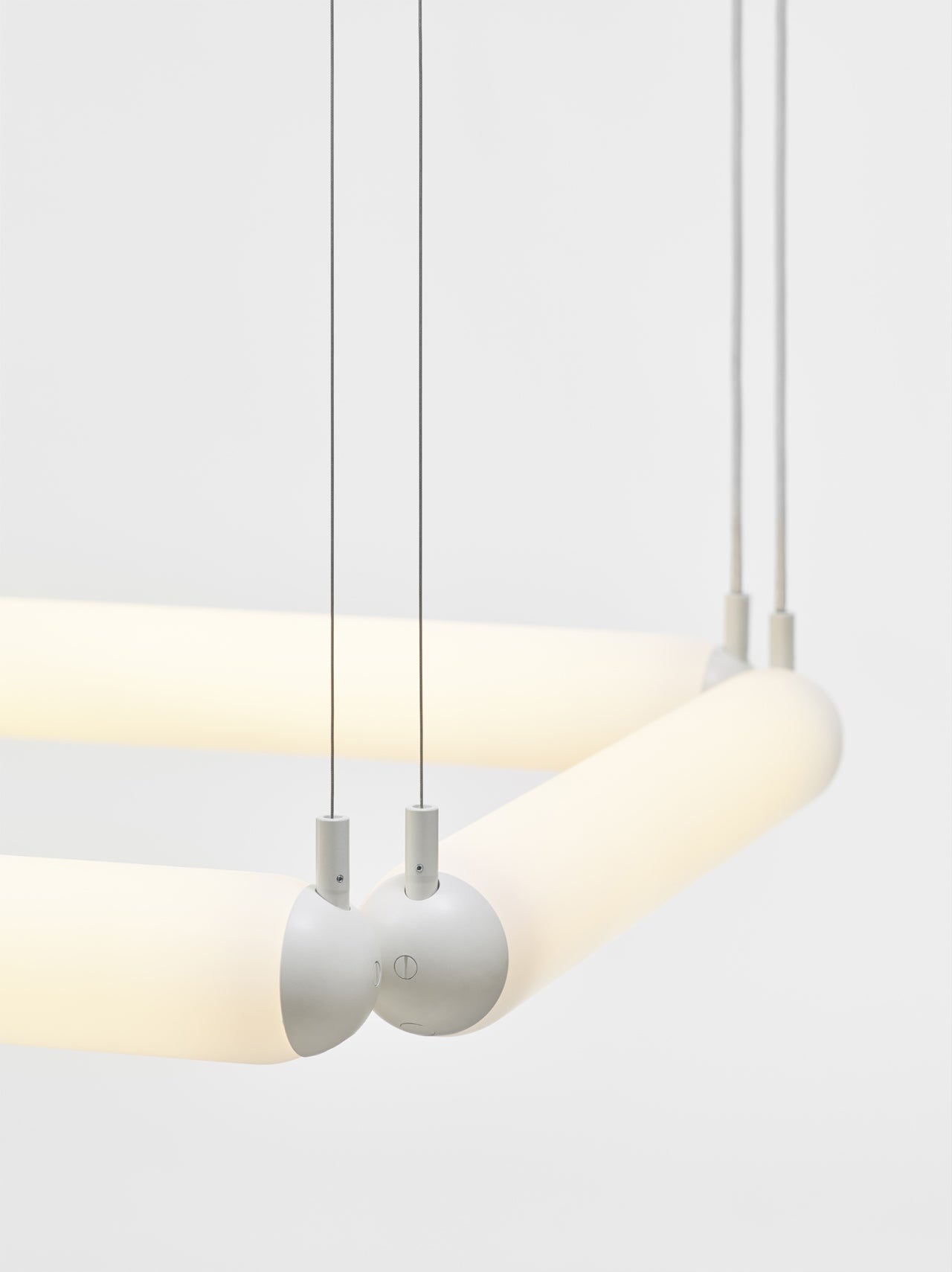 Lampa wisząca PURO CONTOUR - SQUARE szkło matowe – styl minimalistyczny