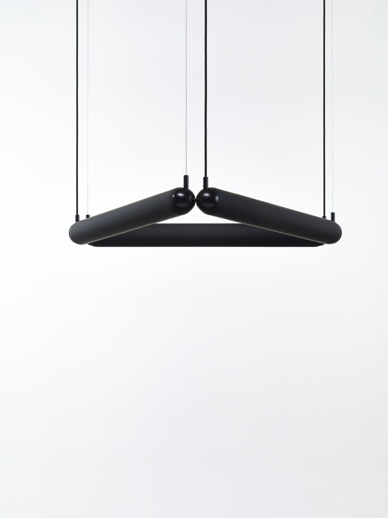 Hanglamp PURO CONTOUR - DRIEHOEK mat glas
