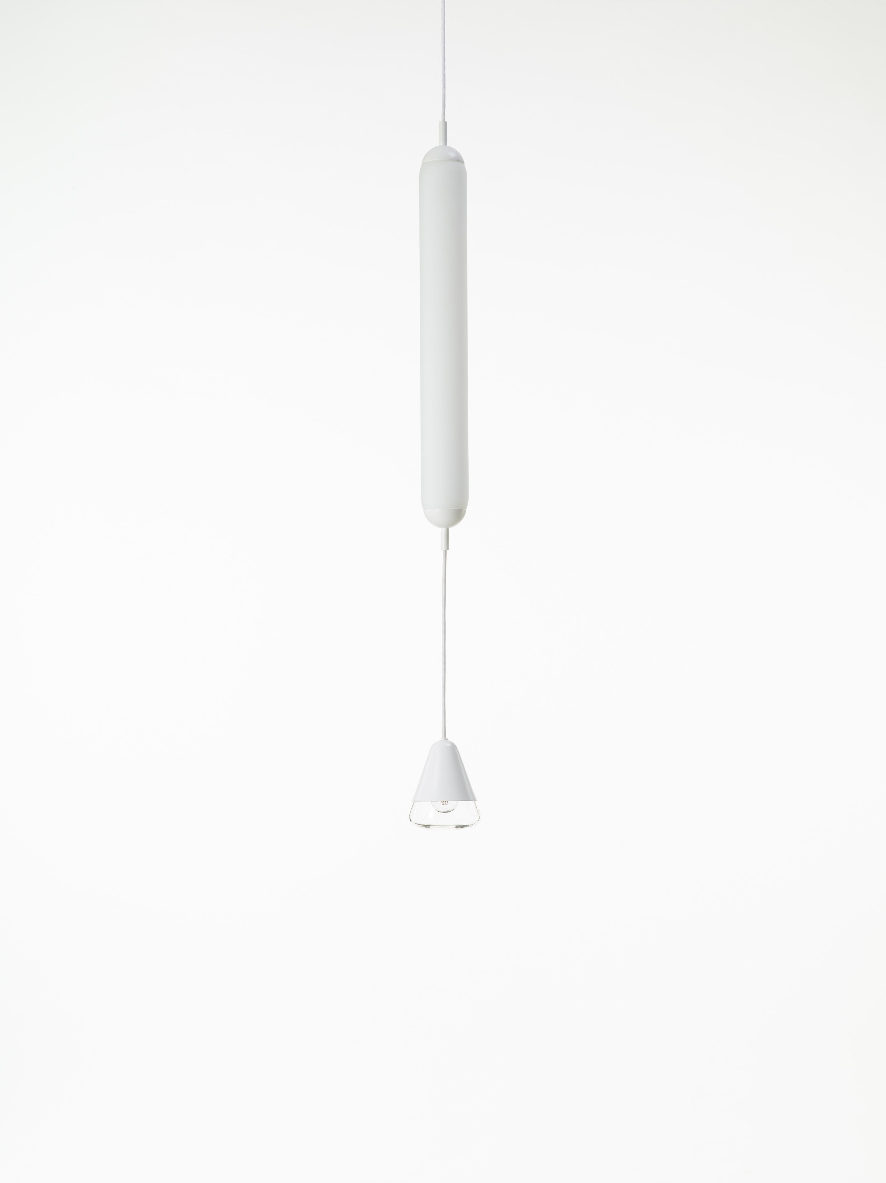 Lampa wisząca PURO SINGLE - VERTICAL szkło matowe – Brokis