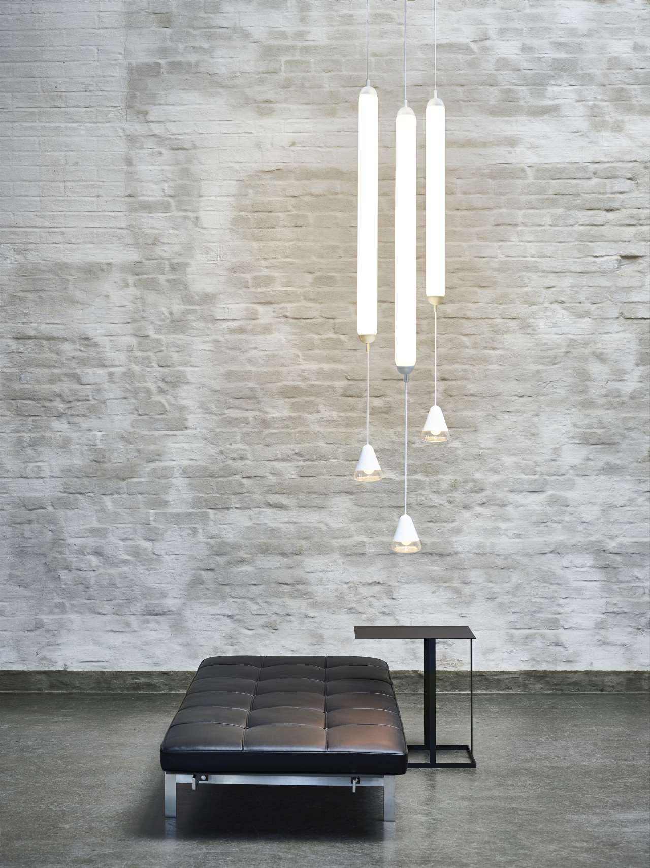 Lampa wisząca PURO SINGLE - VERTICAL szkło matowe, marka Brokis