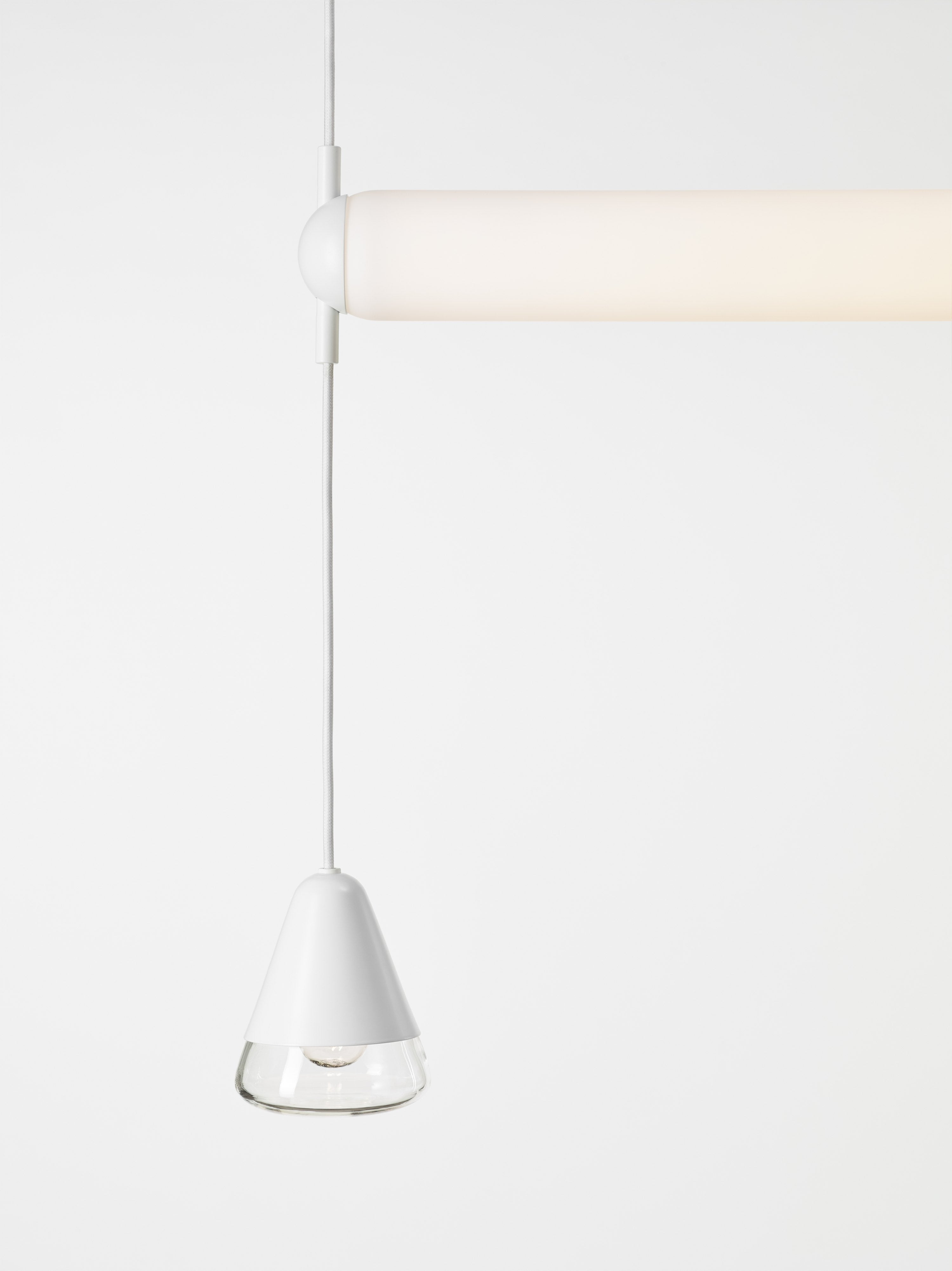 Lampa wisząca PURO SINGLE - HORIZONTAL szkło matowe, marka Brokis