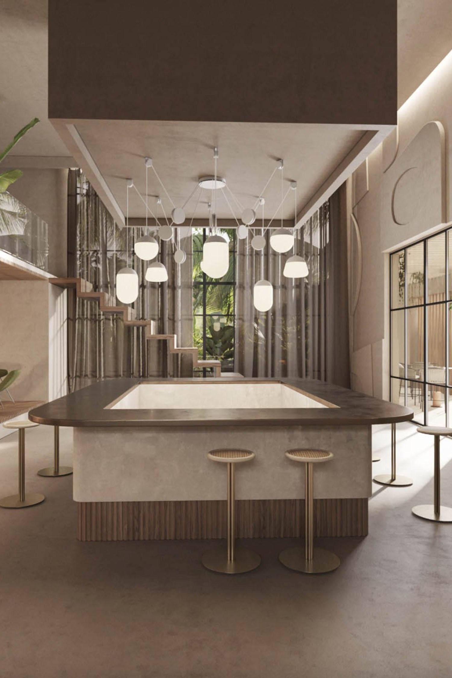 PLANETS pendant lamp matte glass