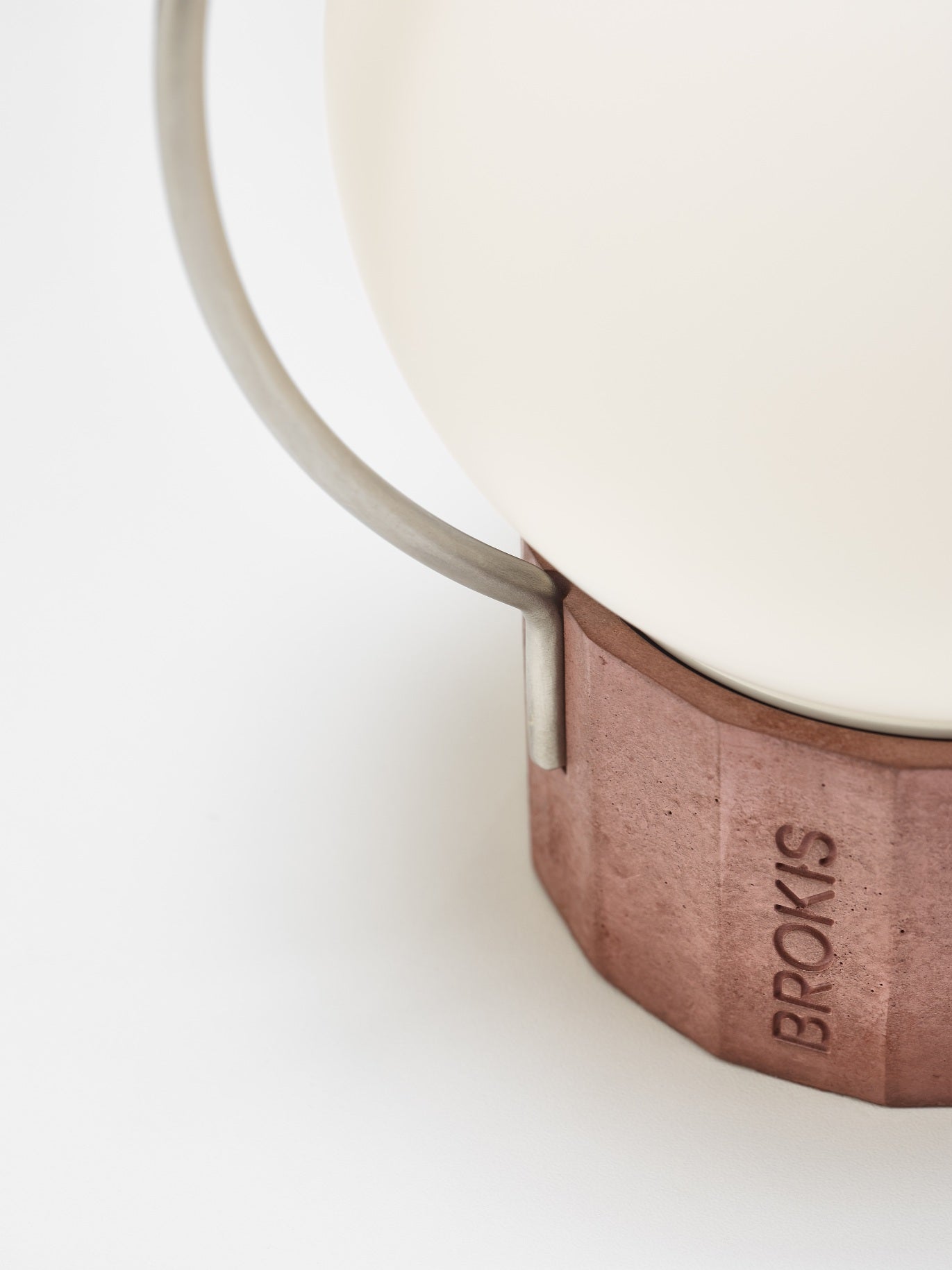 Draagbare buiten tafellamp SFERA PORTABLE glanzend glas