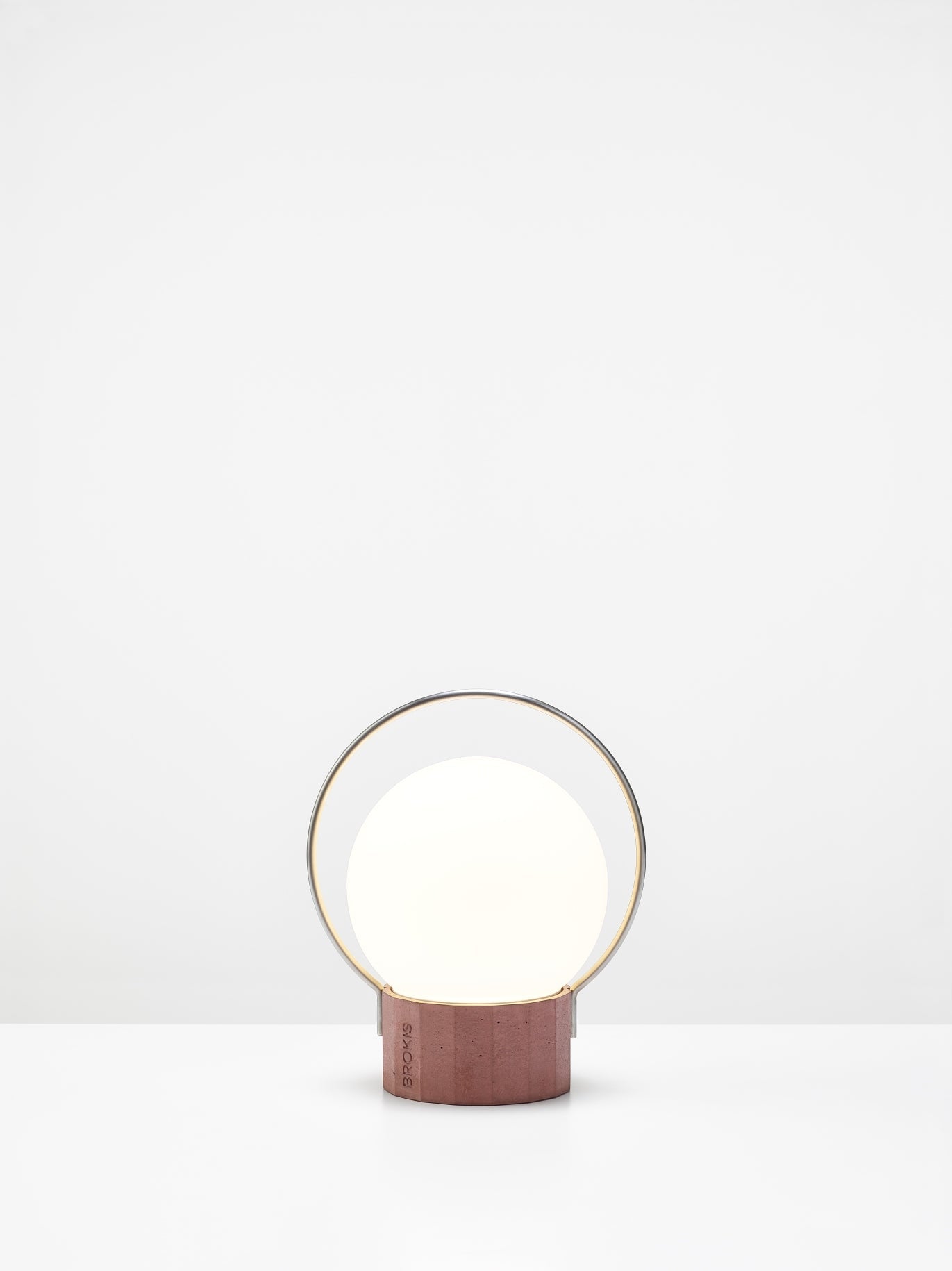 Draagbare buiten tafellamp SFERA PORTABLE glanzend glas