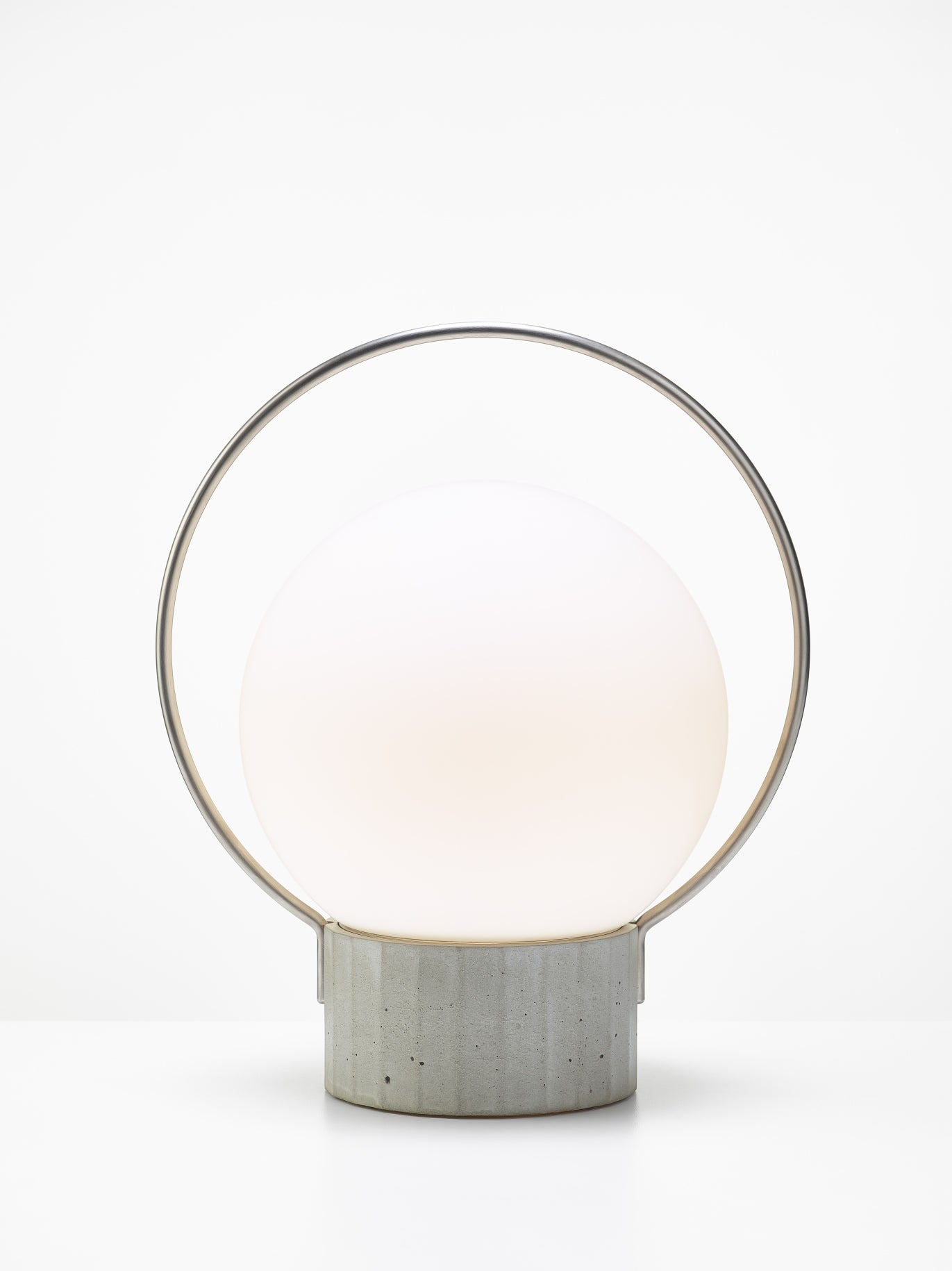 Draagbare buiten tafellamp SFERA PORTABLE glanzend glas
