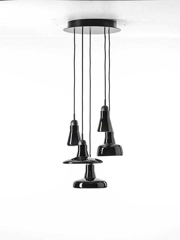 Hanglamp SHADOWS - SET RING glas glanzend