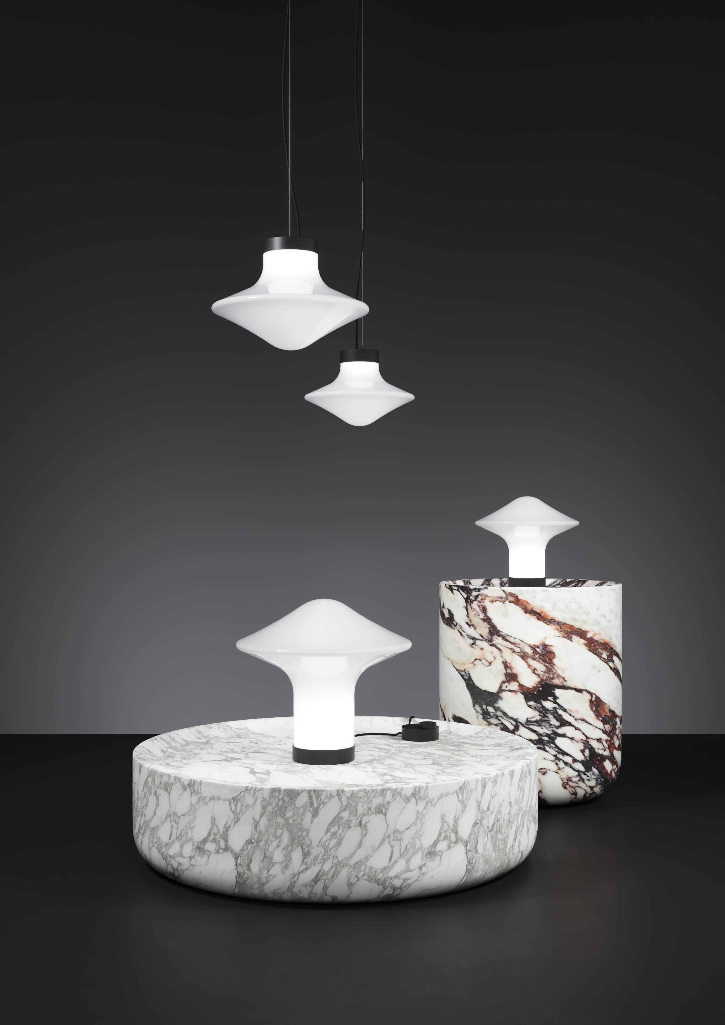 TROTTEL TABLE LAMP INFORMATED GLASS