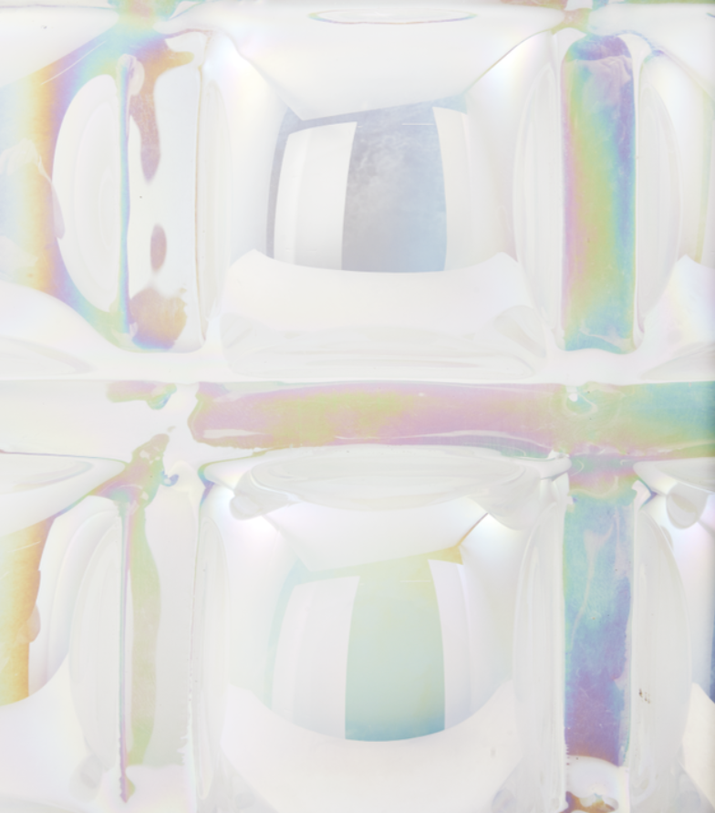 BUBBLE Vase weiß glänzend