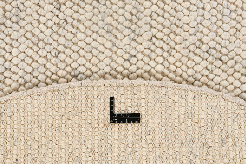 Rundteppich BUBBLES grau-beige