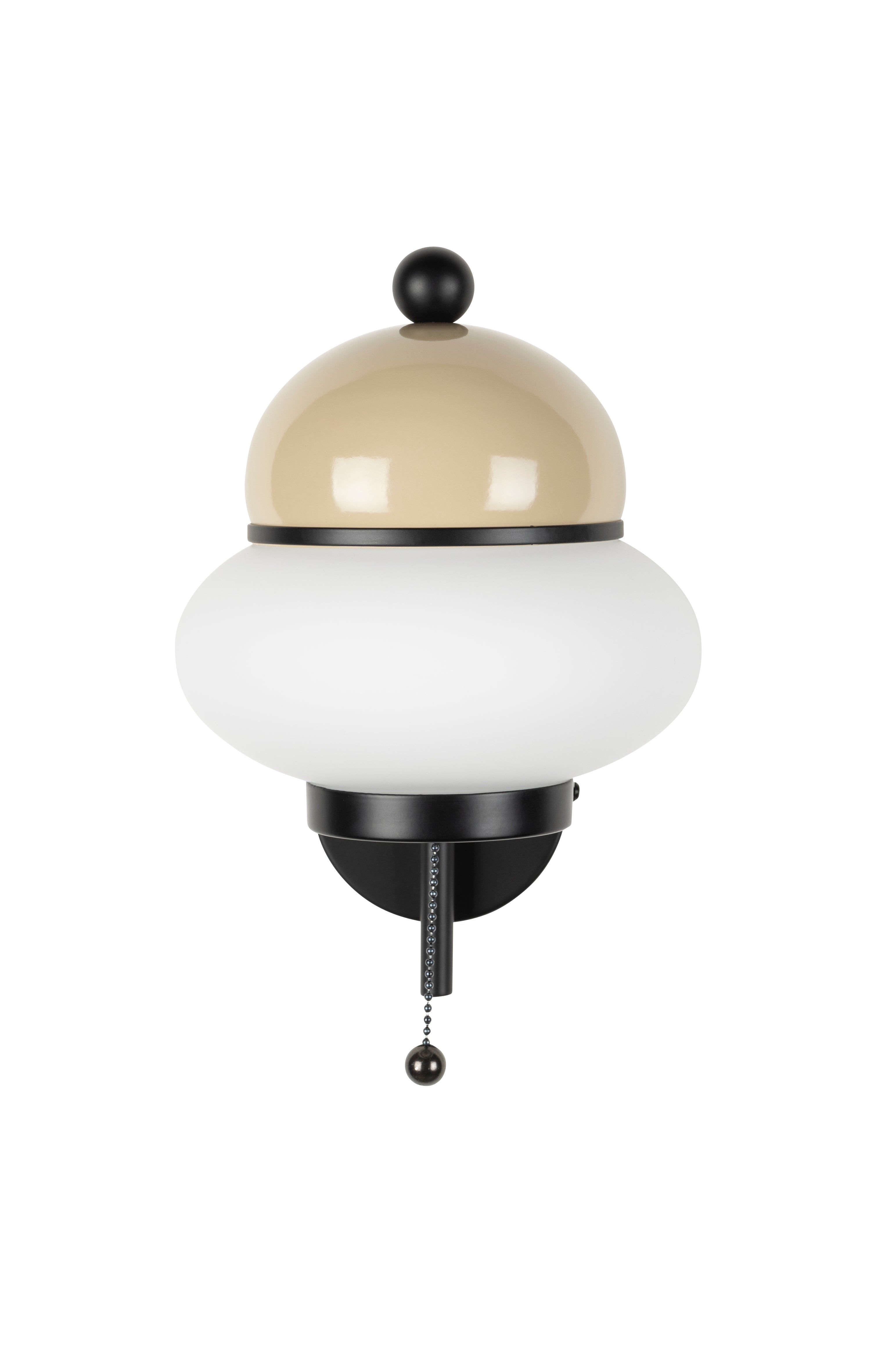 Kinkiet BUMBLE beige met zwarte afwerking