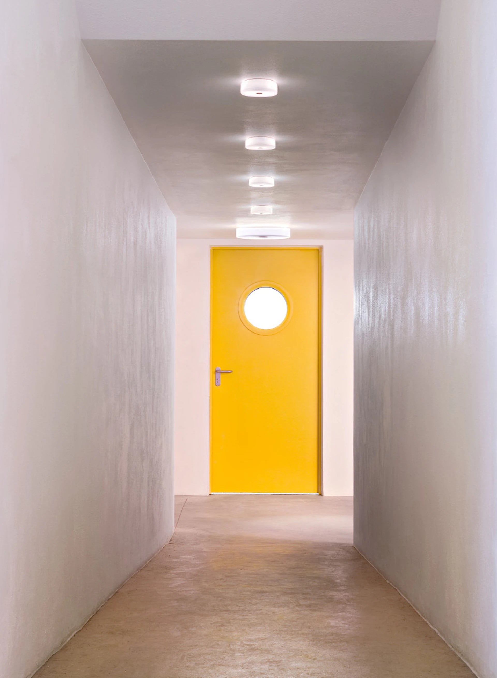 Plafond BUTTON opaalglas