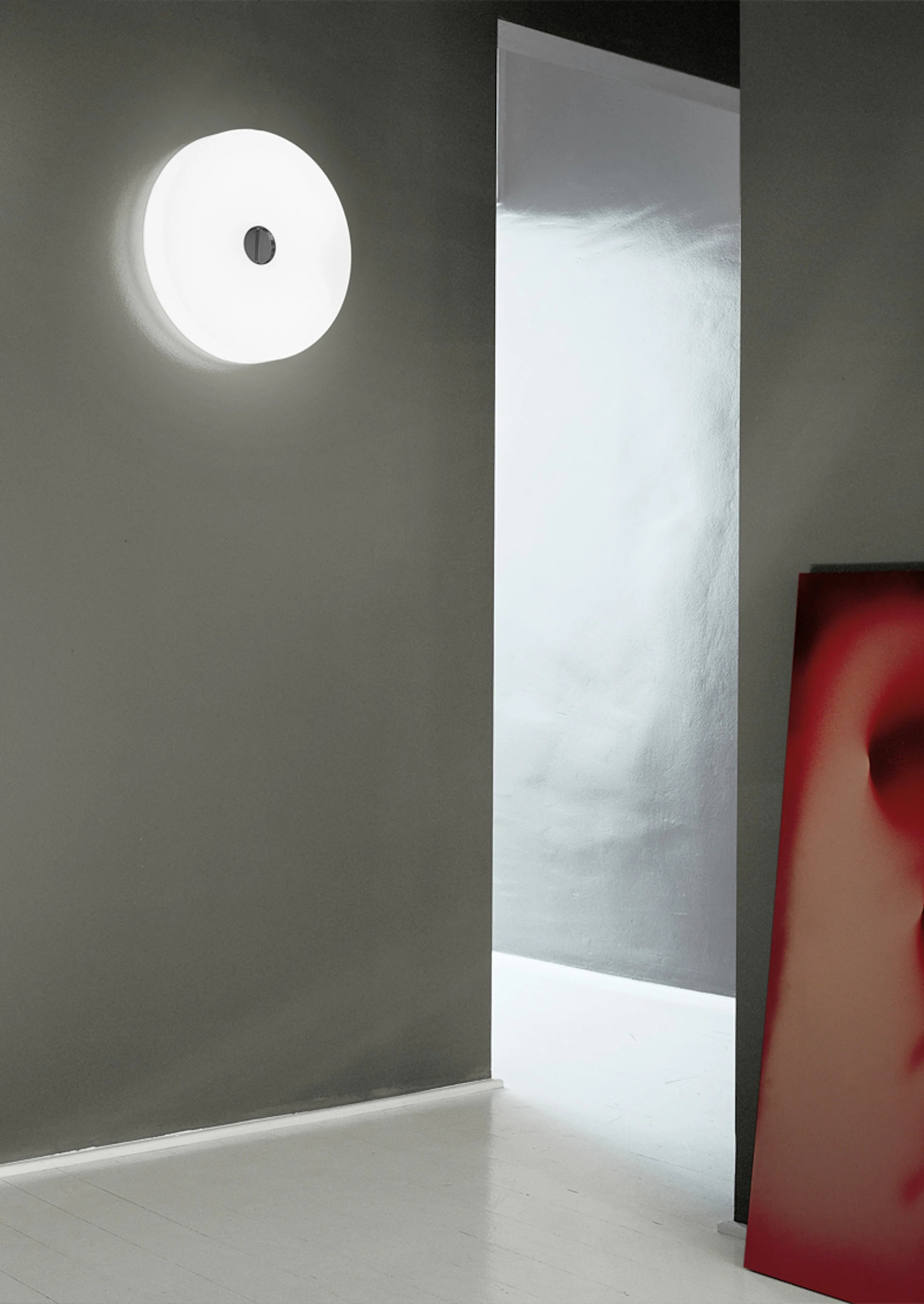 Plafond BUTTON opaalglas