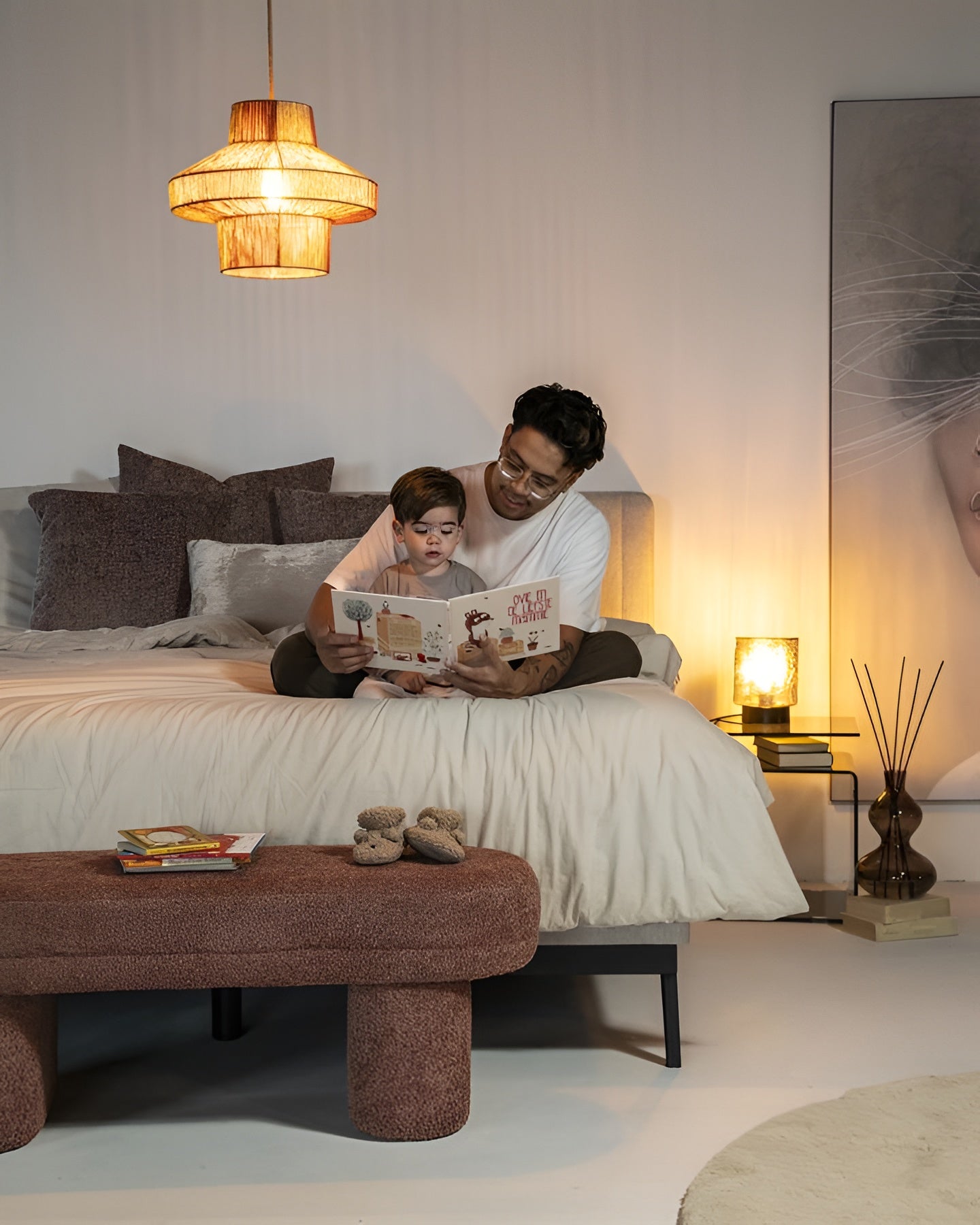 SHADOW Side Table Brown Glass