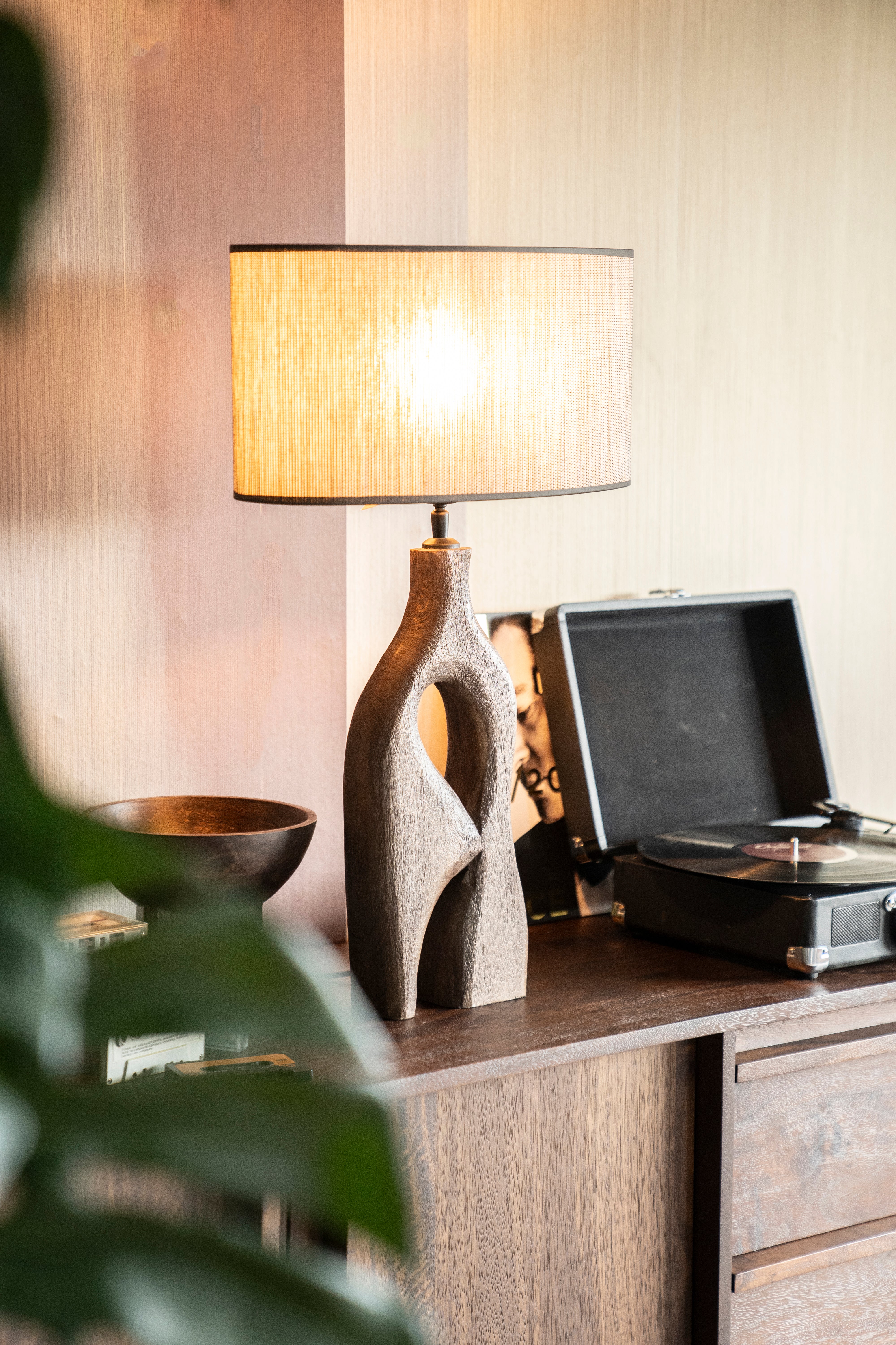 Tischlampe SHIBOO braun