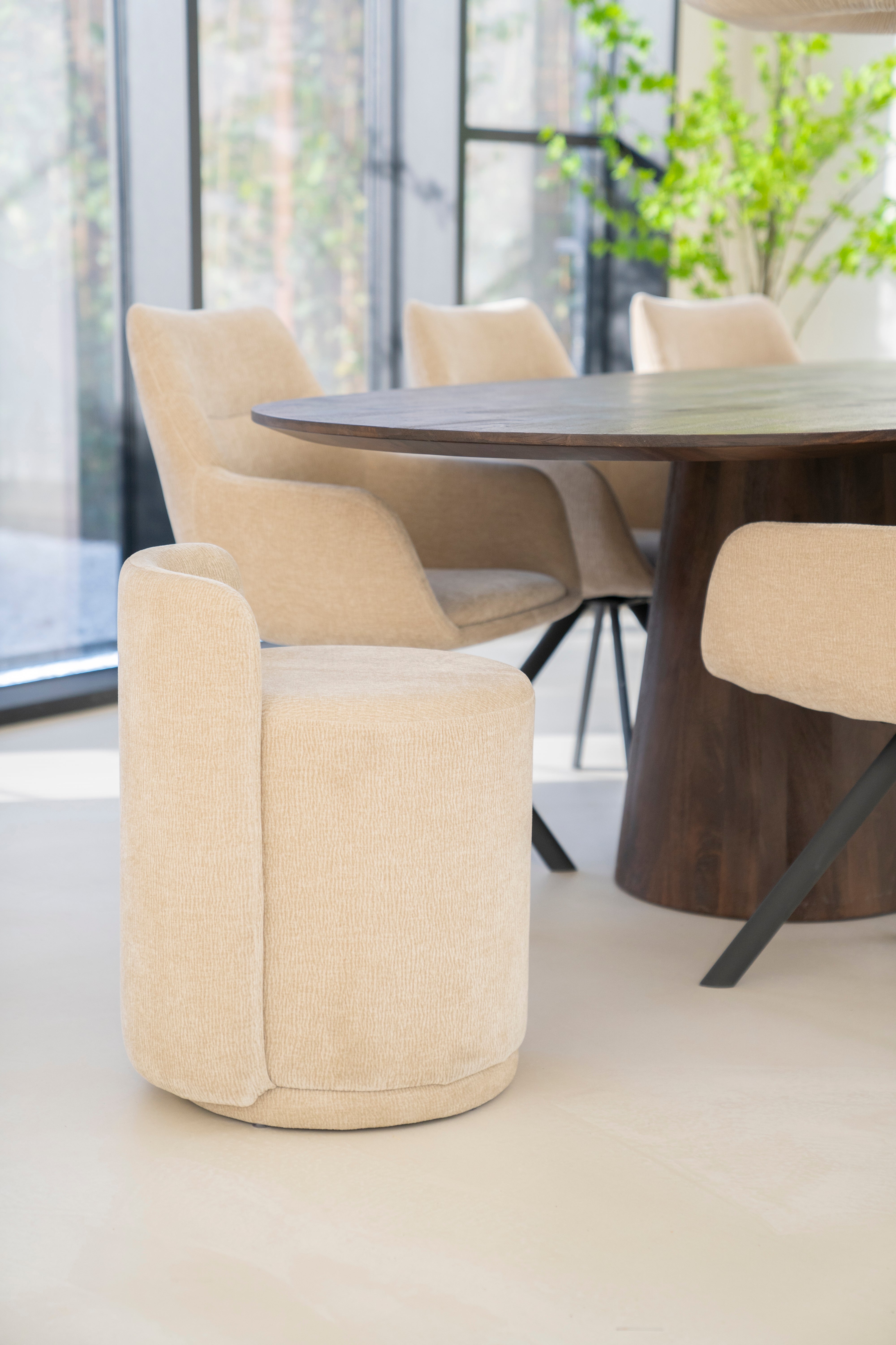 Hocker MARQUE beige